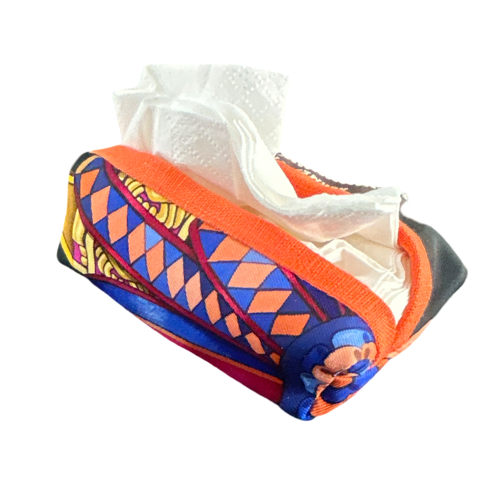 Rubans du Cheval Noir Vintage Scarf Travel Tissue Pouch