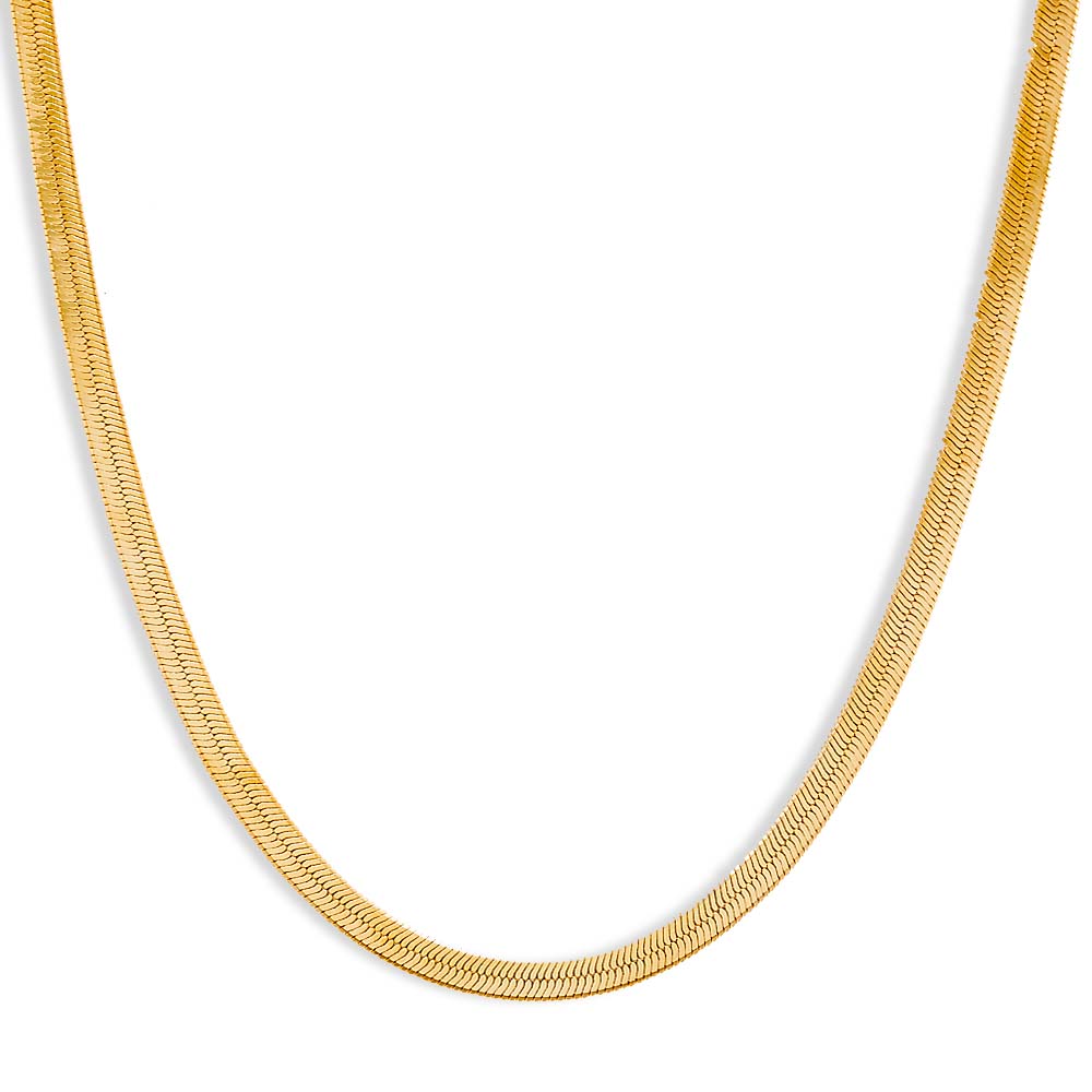  Herringbone Chain Necklace - Adina's Jewels