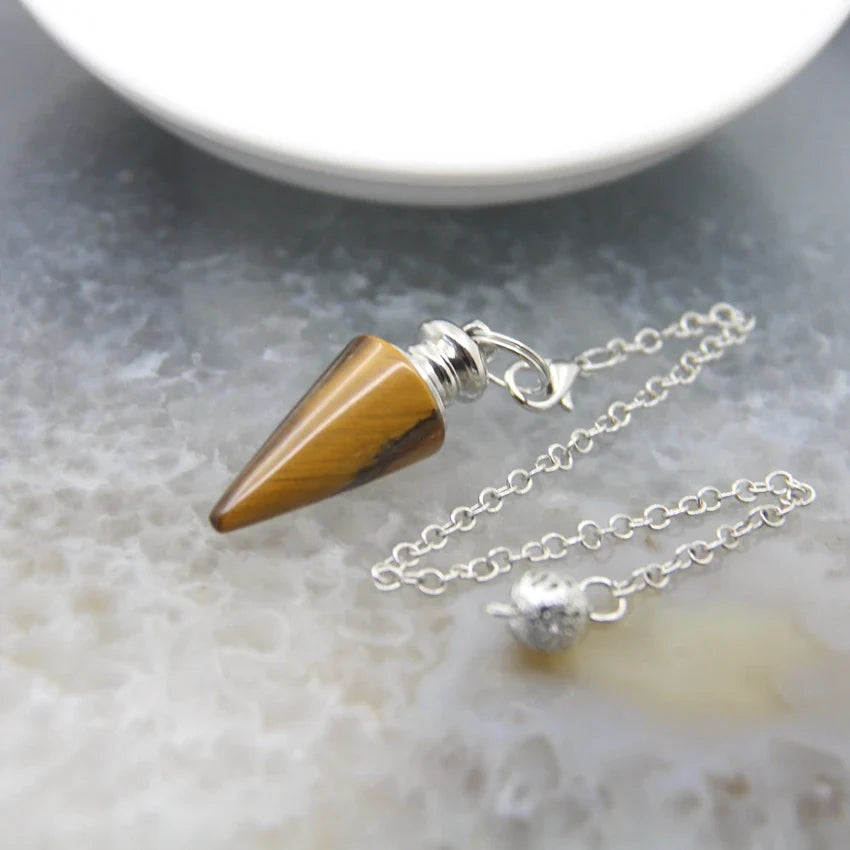 Silver Crystal Pendulums
