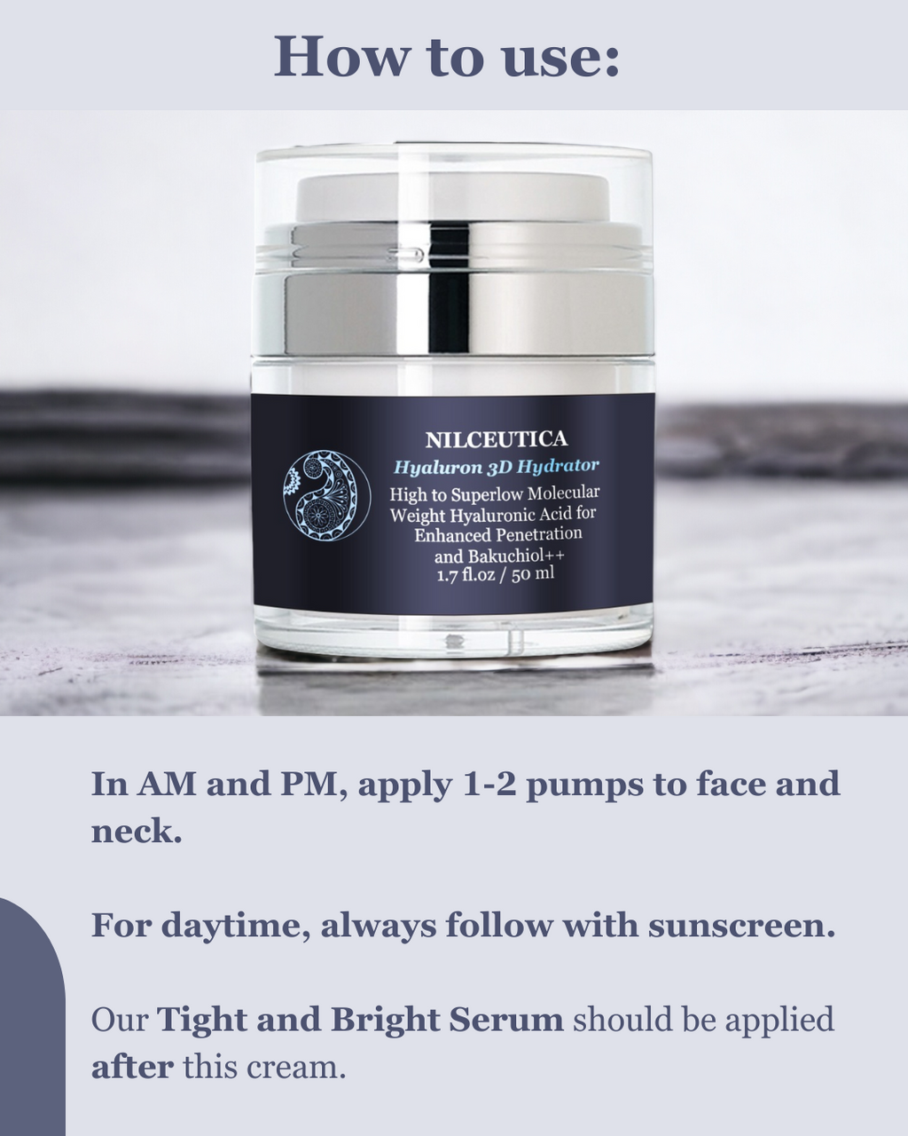 Hyaluron 3D Hydrator Multi Lamellar Emulsion The Advanced Response Face and Neck Cream-Serum with Matrixyl 3000 and Argireline Amplified