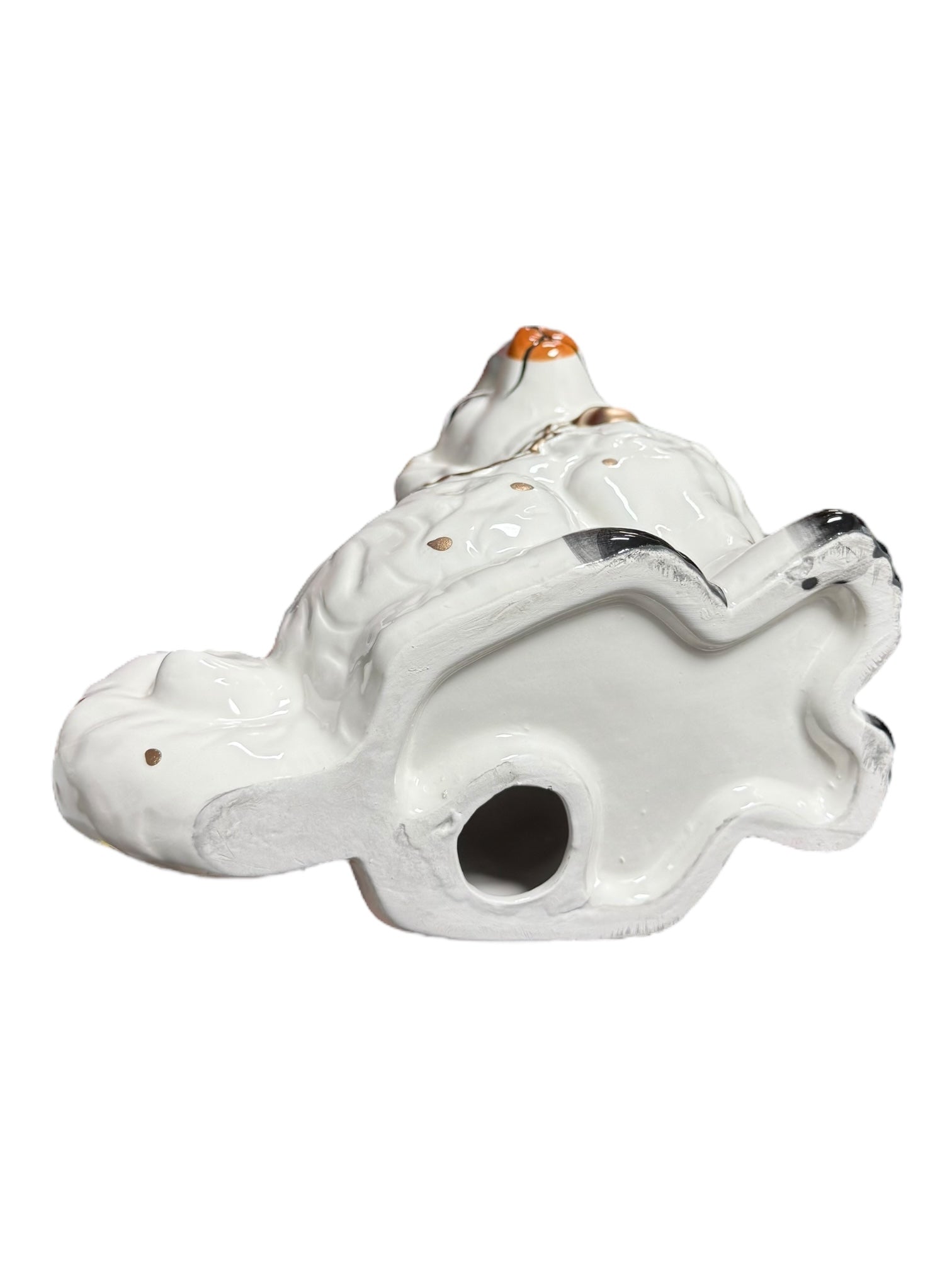 Hand-Painted Ceramic Vintage-Inspired Staffordshire Dog