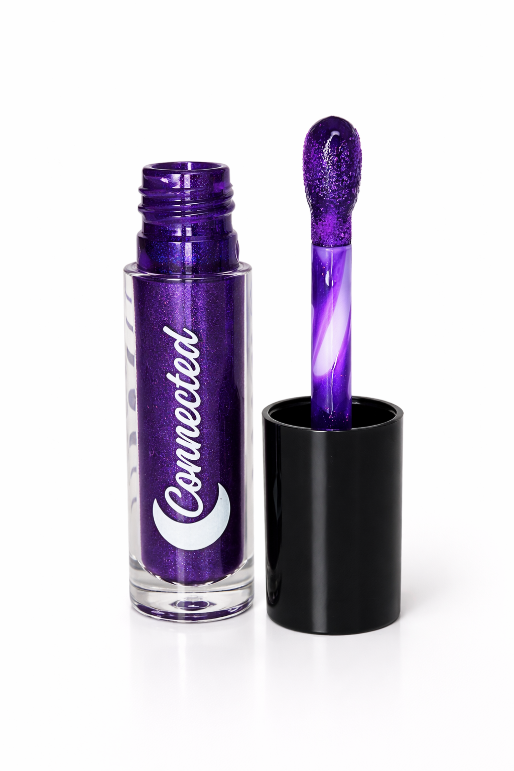 Tempted – Purple Glitter Lip Gloss Sparkle High-Shine Finish