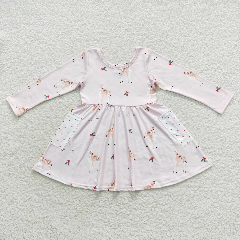 Rudolph on Pink Dress