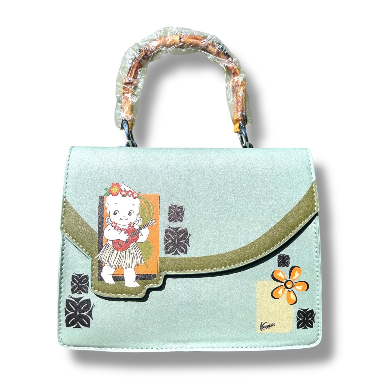 Kewpie® X TOBS Hula Bamboo Handle Purse SECOND