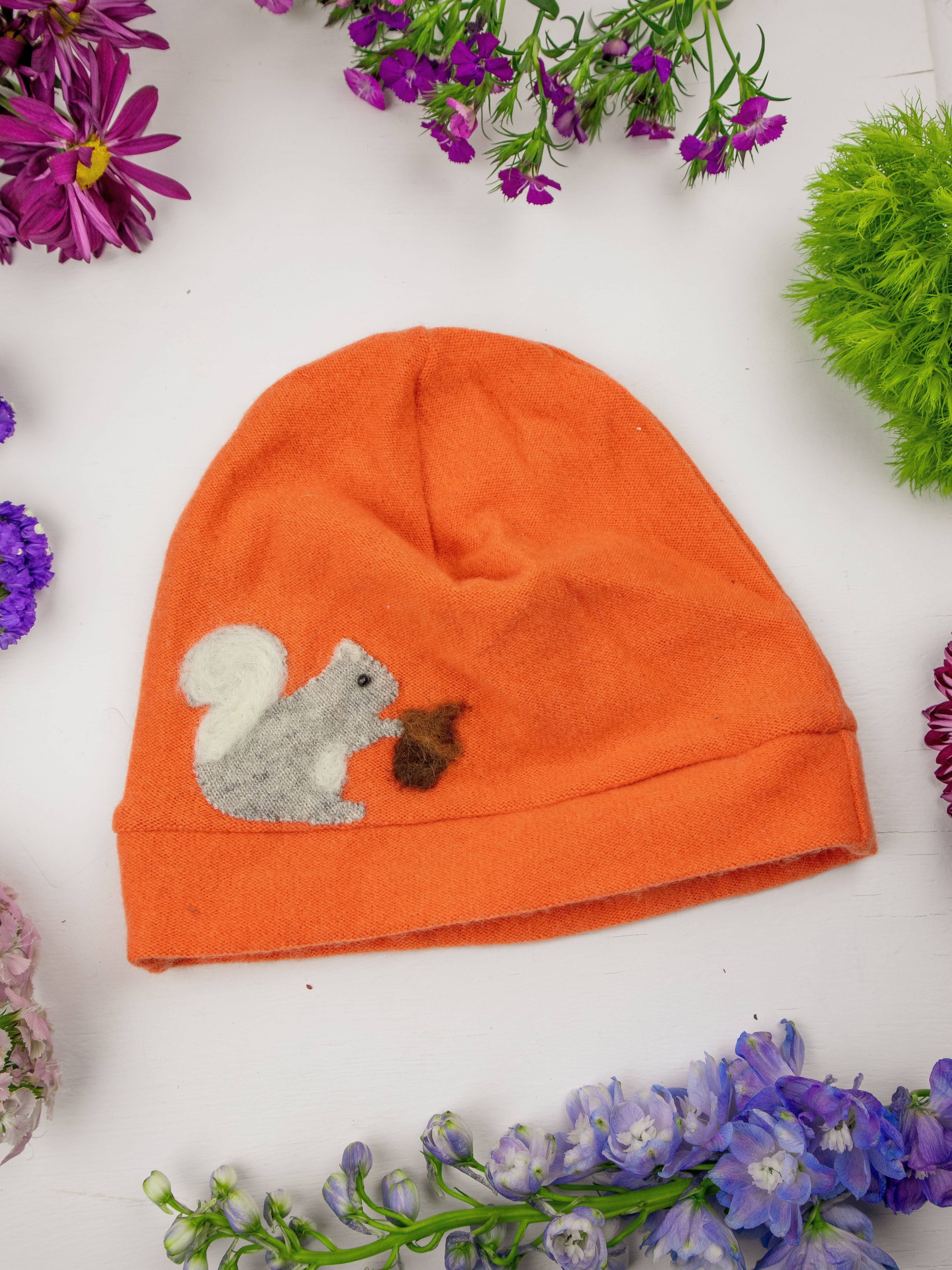 Squirrel Cashmere Hat - Adult