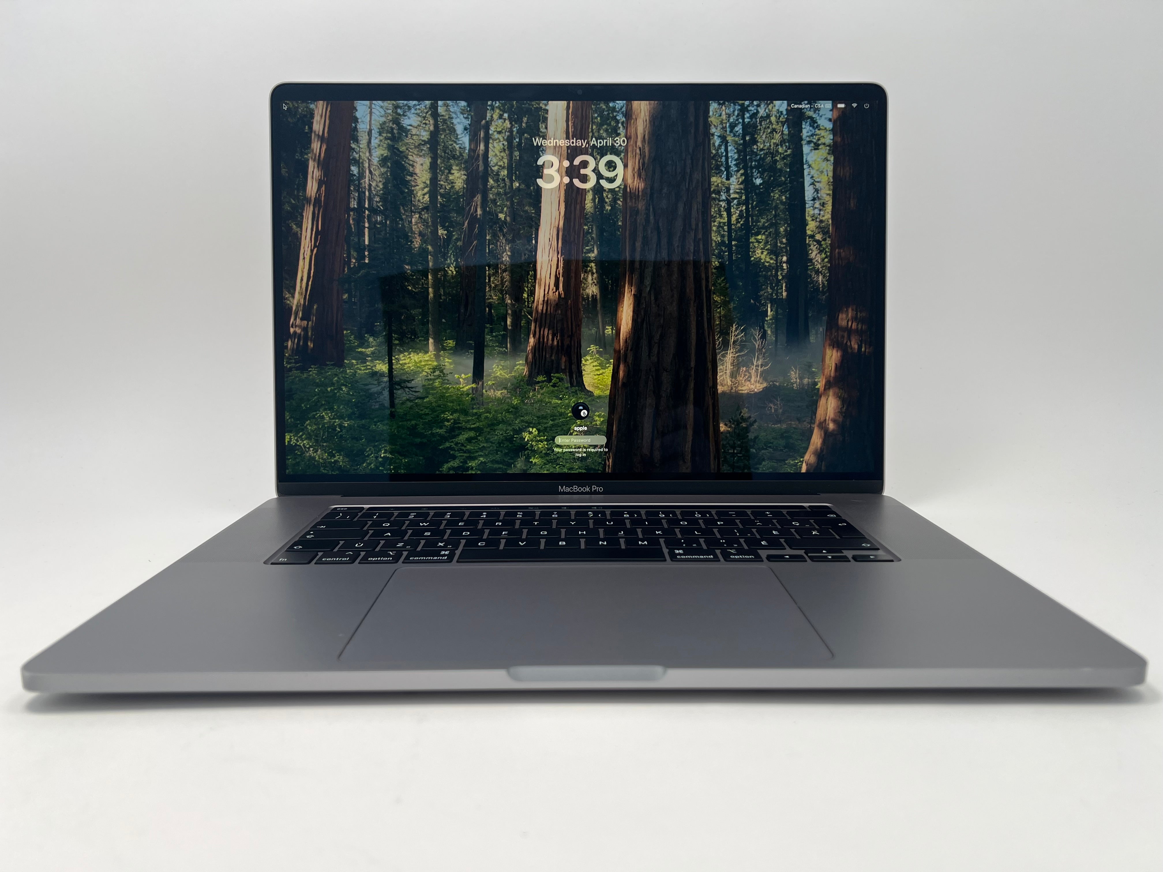 2019 Apple MacBook Pro 16-inch – i9 2.4GHz 32GB RAM 2TB SSD 5500M 8GB | French Keyboard