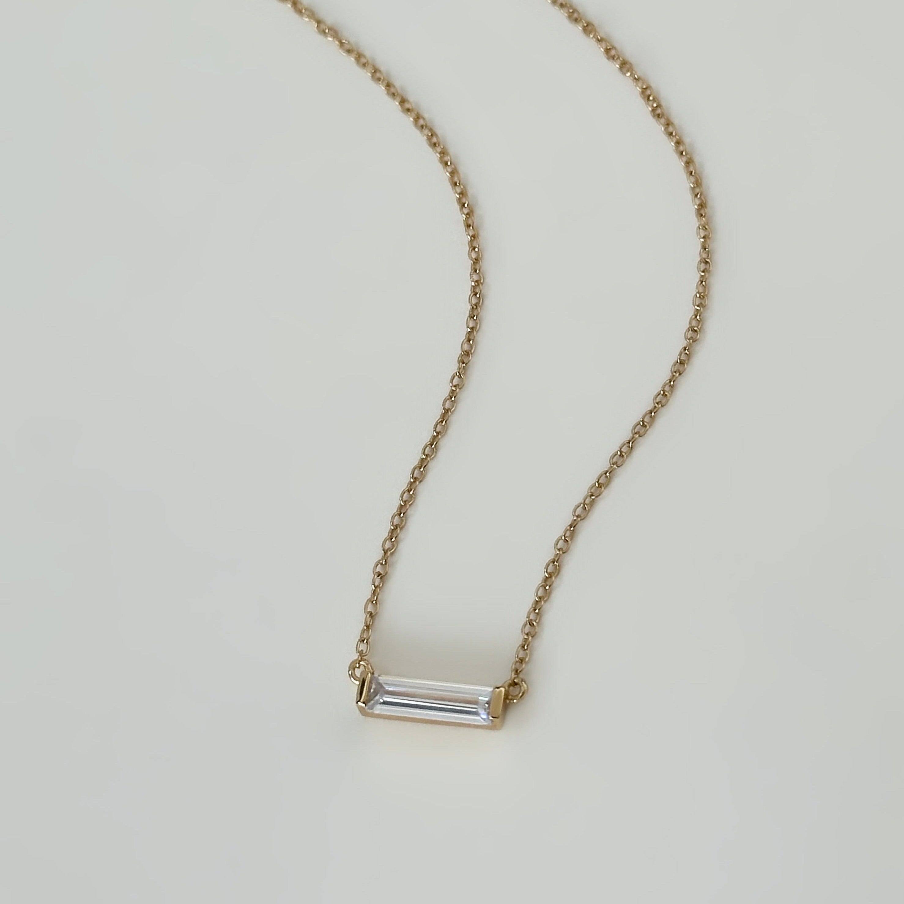 Gem Baguette Necklace