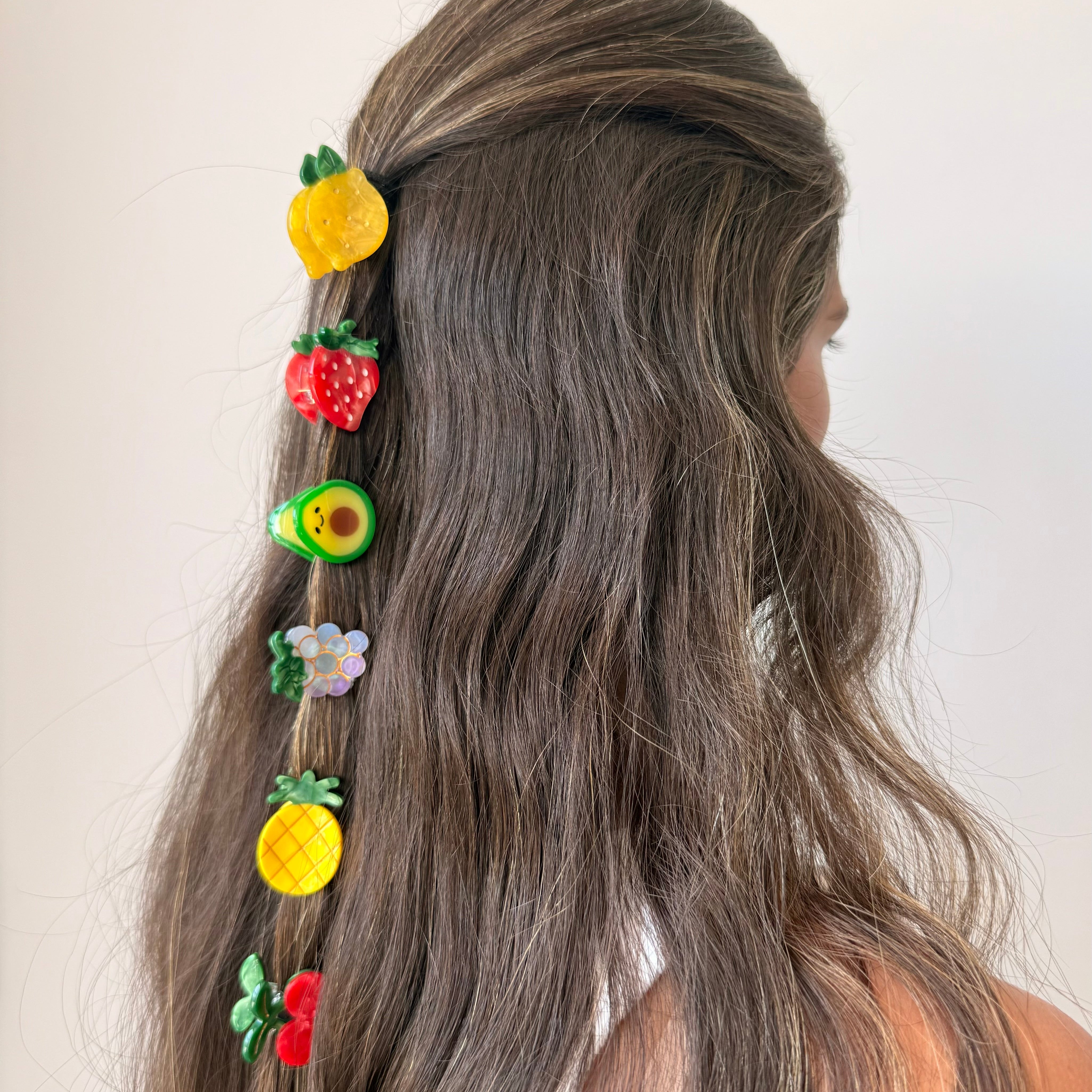 Mini Multi Fruit Hair Clip Set - Adina's Jewels