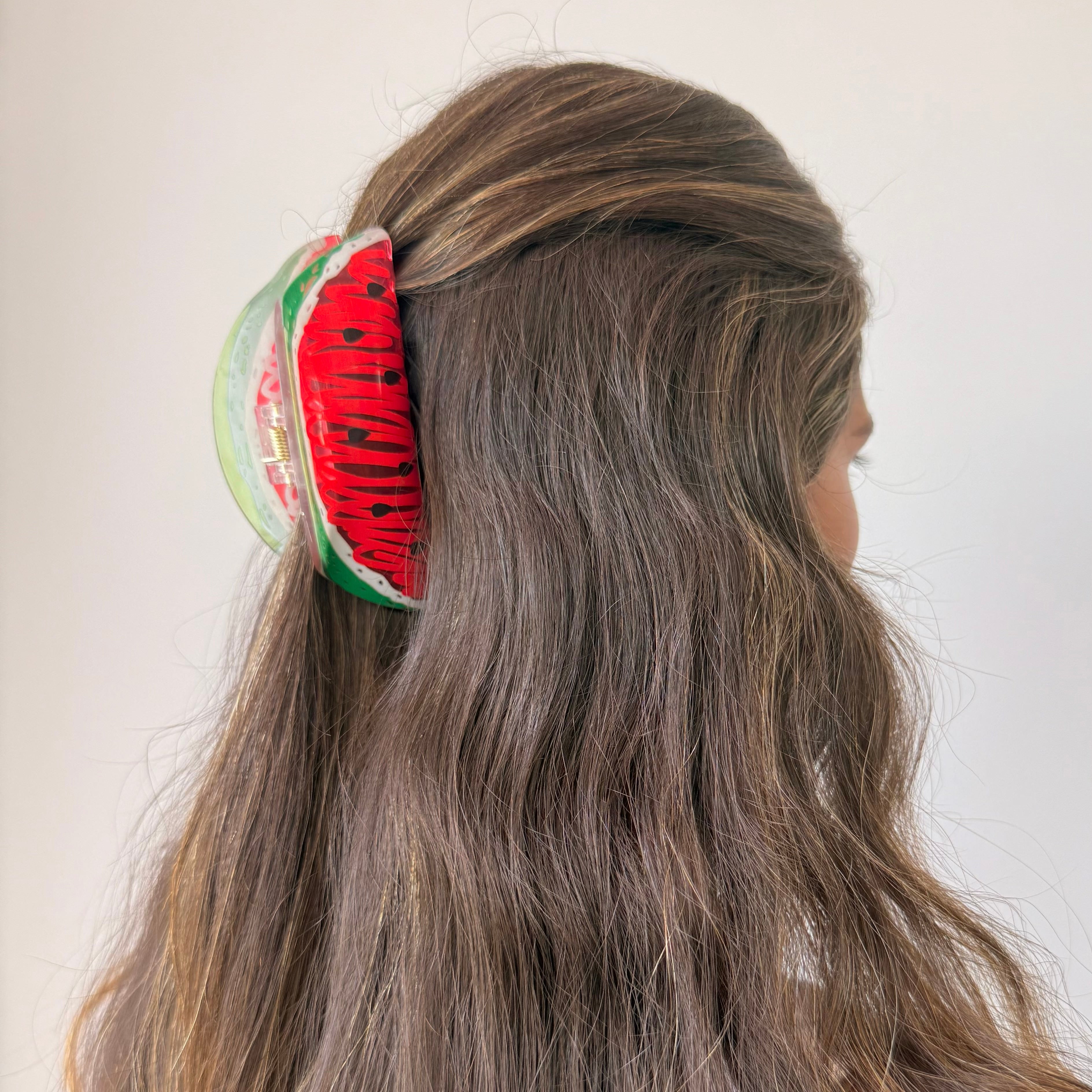 Watermelon Sketch Hair Claw Clip - Adina's Jewels