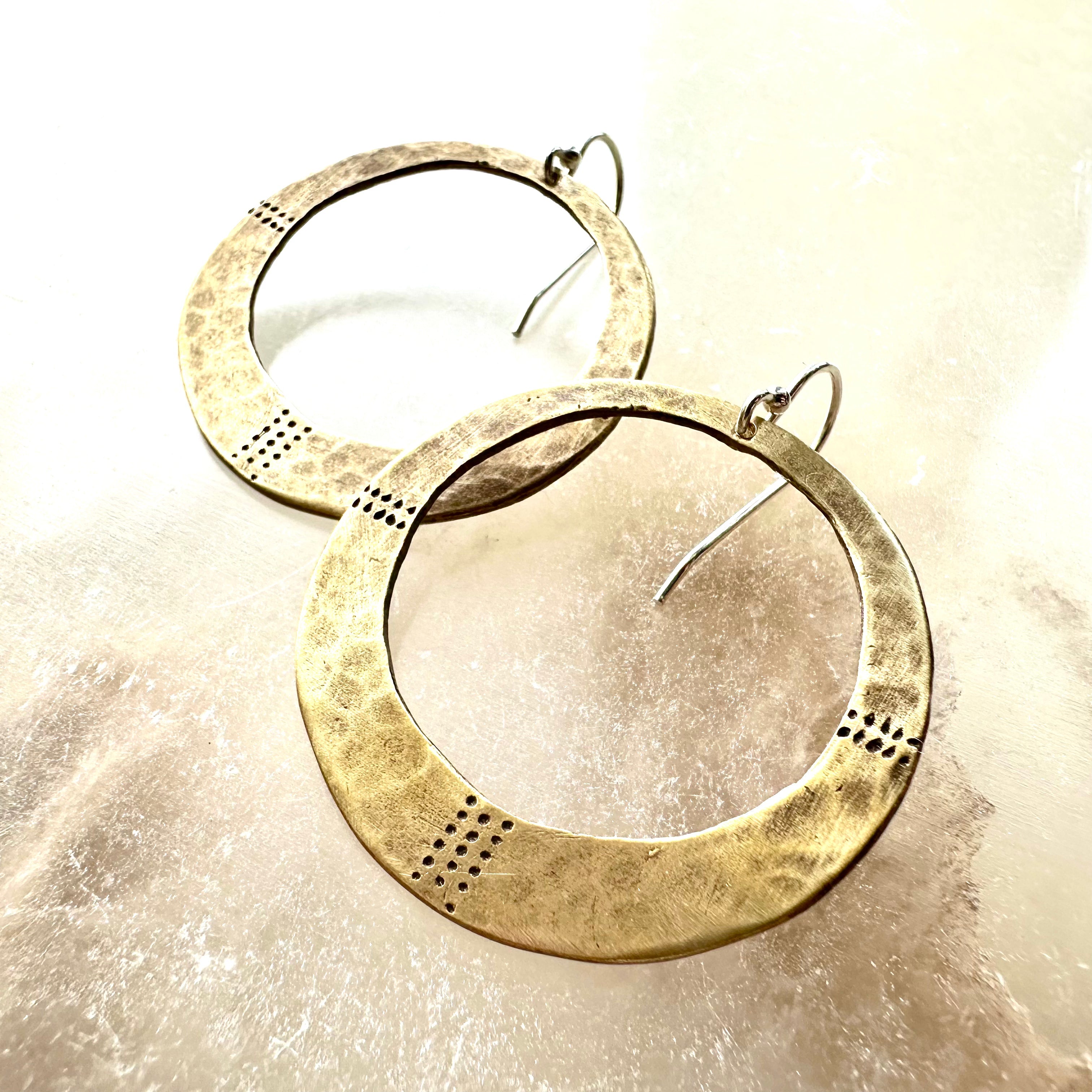 Orijen's Divine Earrings: Your choice of Brass or Silver!
