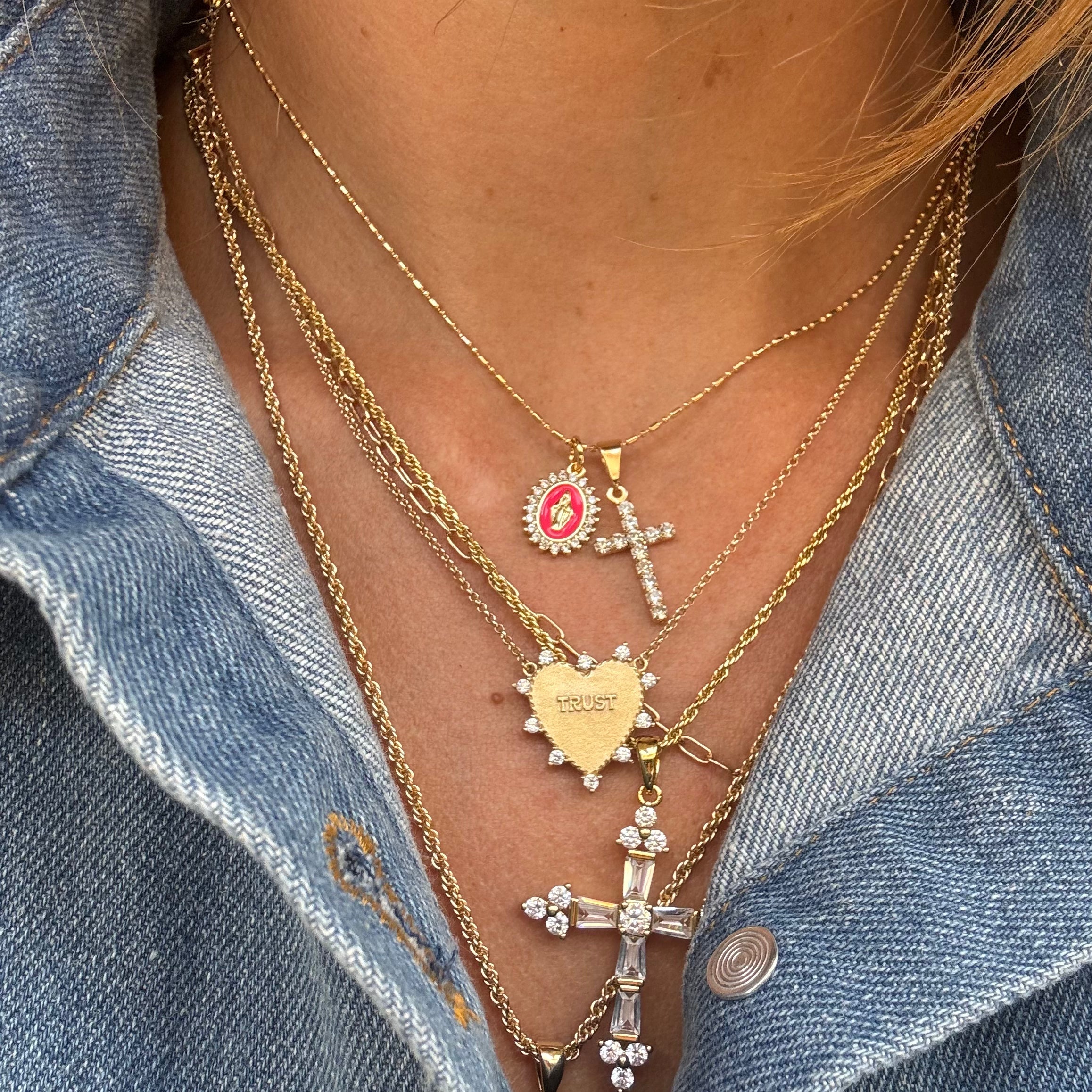 Lady Lourdes Multi-Charm Necklace