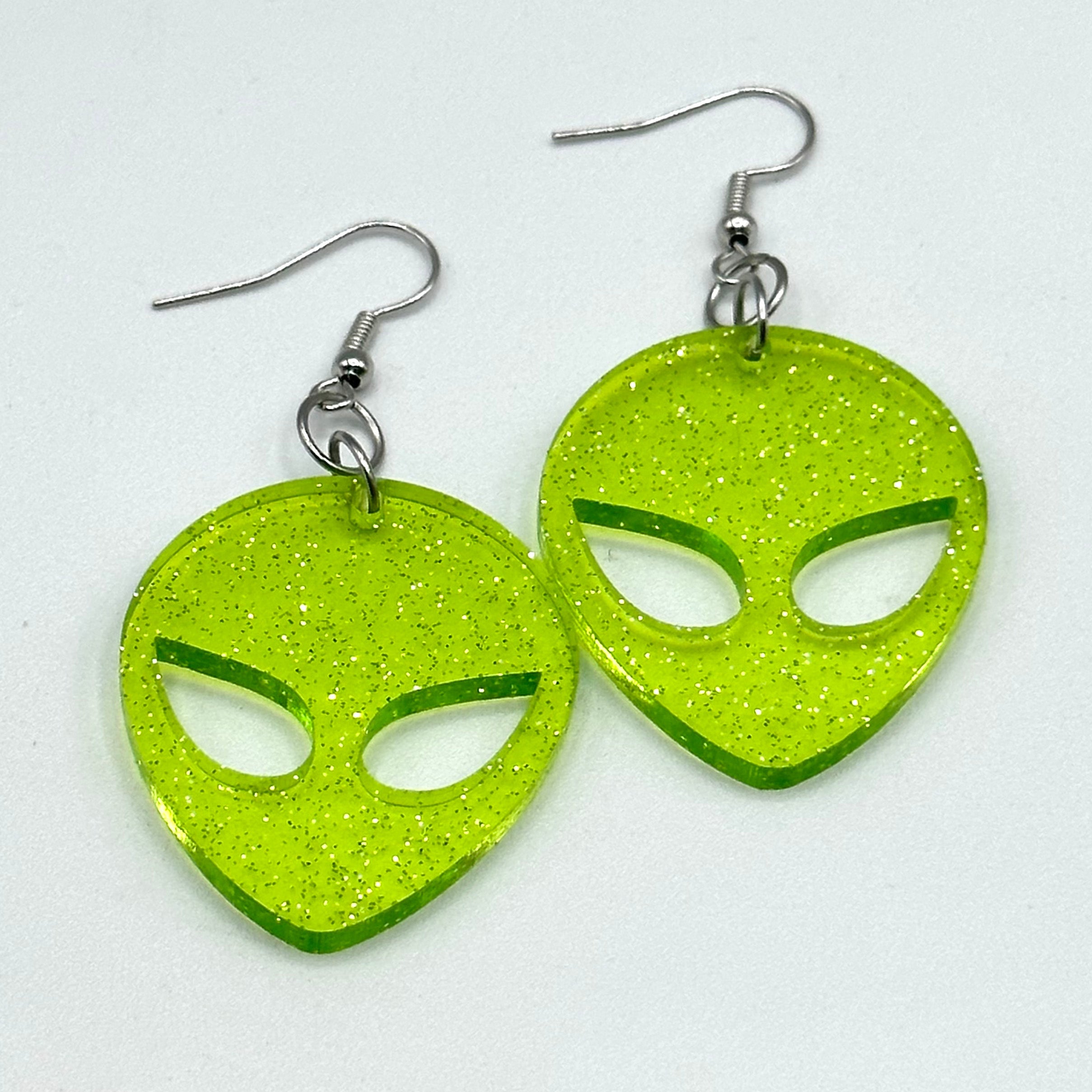 XL Alien Dangle Earrings by BOBBYK