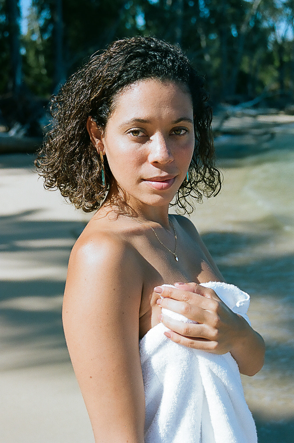 Hana Turquoise Bar Earrings by Toasted Jewelry