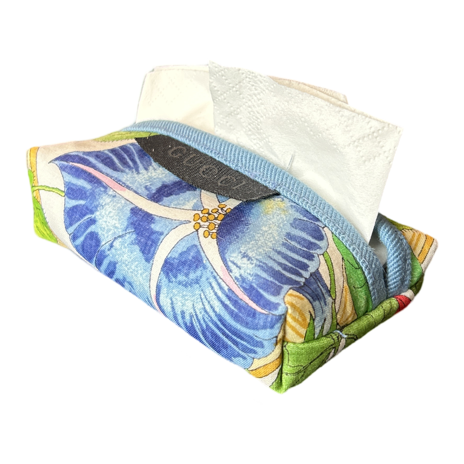 Garden Trellis Vintage Scarf Travel Tissue Pouch