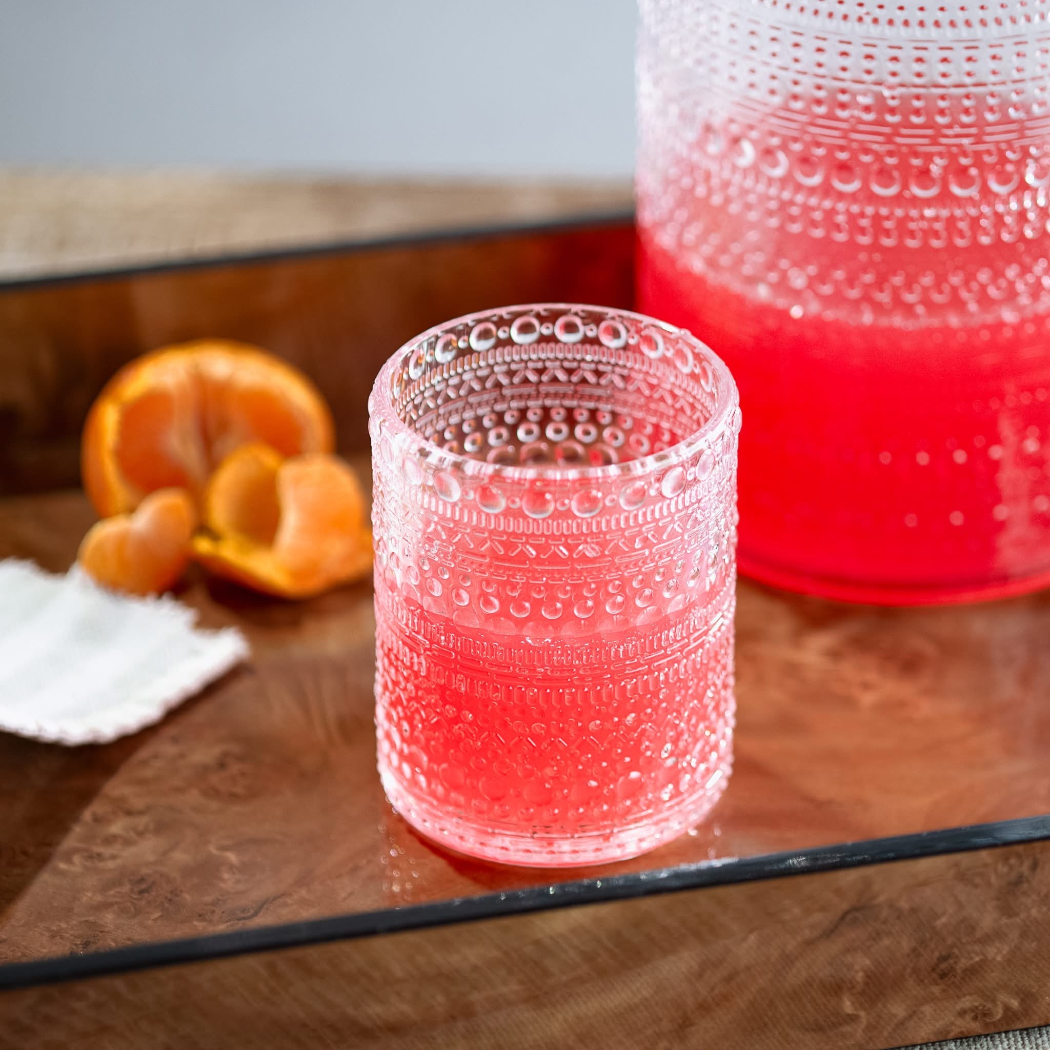 Clear Melamine Dot Drinkware Set | Complete Collection