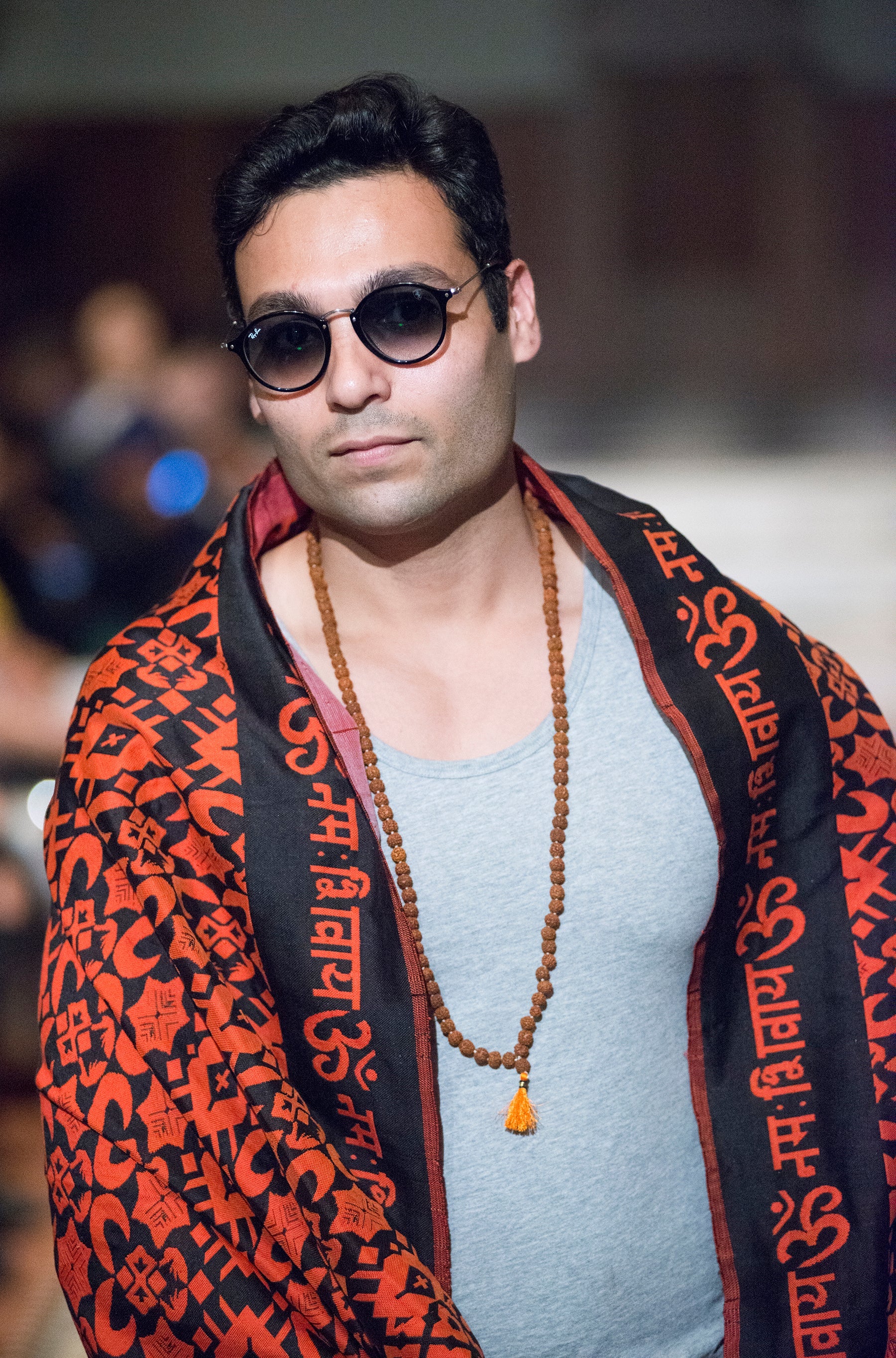 OM Namah Shivay Handwoven Silk Shawl by OMSutra