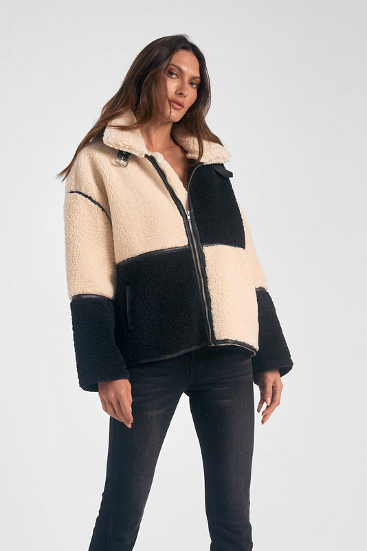 Storm Color Block Coat
