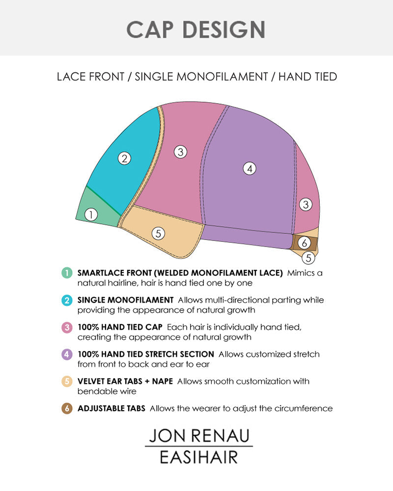 Rachel (Exclusive) | Lace Front & Monofilament Synthetic Wig by Jon Renau