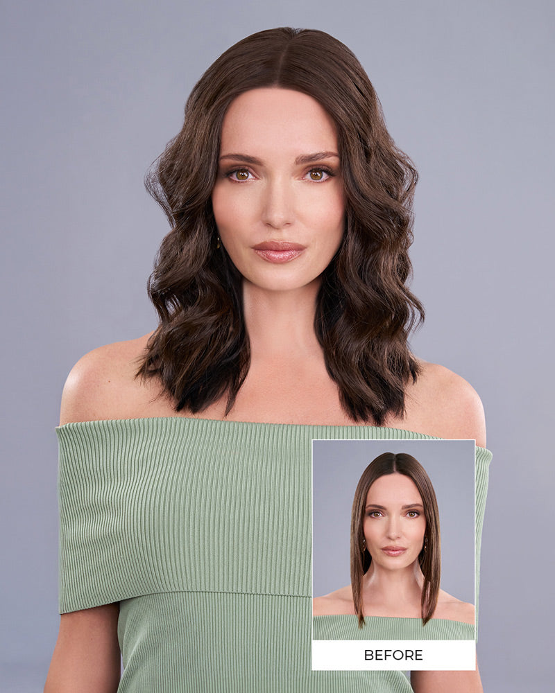 Top Trend Lace HD Wavy 14 inch (Exclusive) | Lace Front & Monofilament Synthetic Hair Topper by Jon Renau