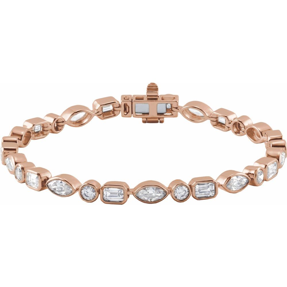 Fancy Diamond Tennis Bracelet