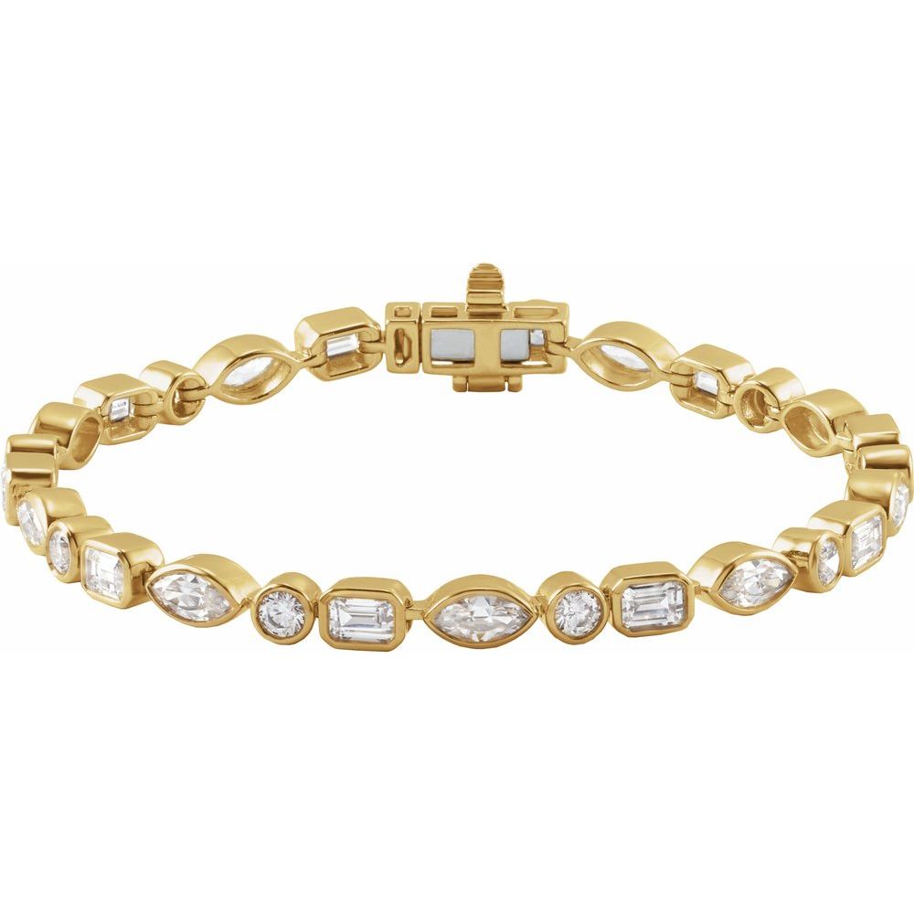 Fancy Diamond Tennis Bracelet