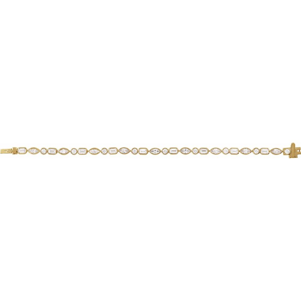 Fancy Diamond Tennis Bracelet
