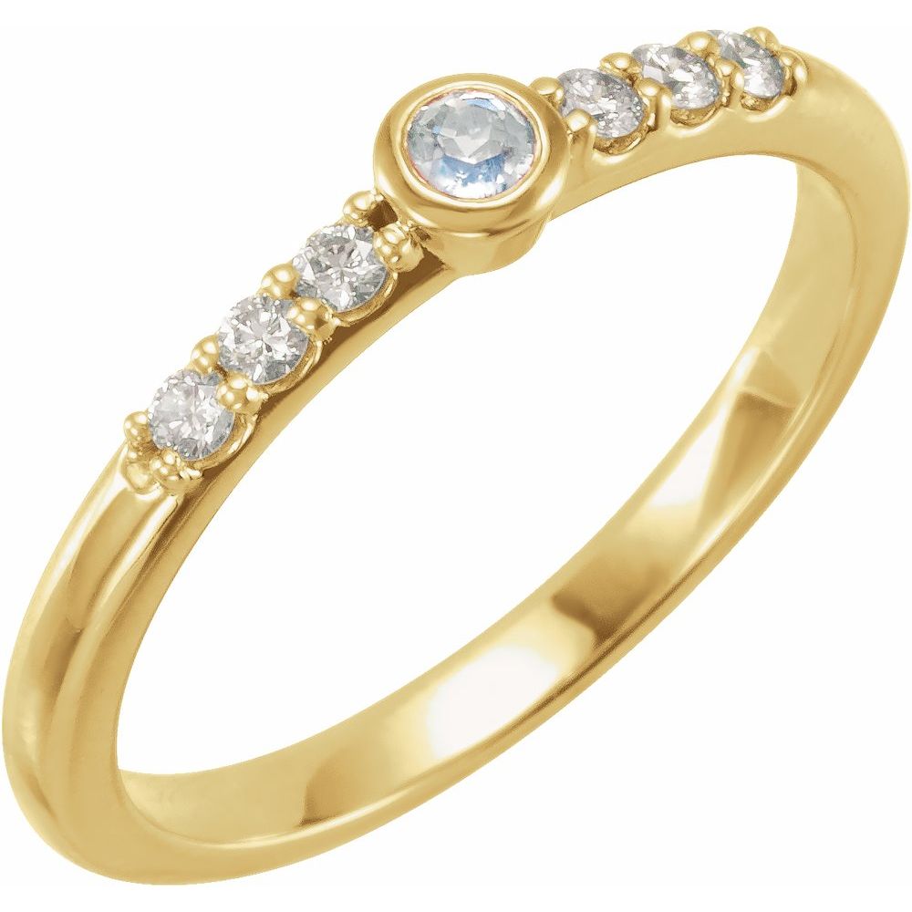 Blue Moon Stacking Ring