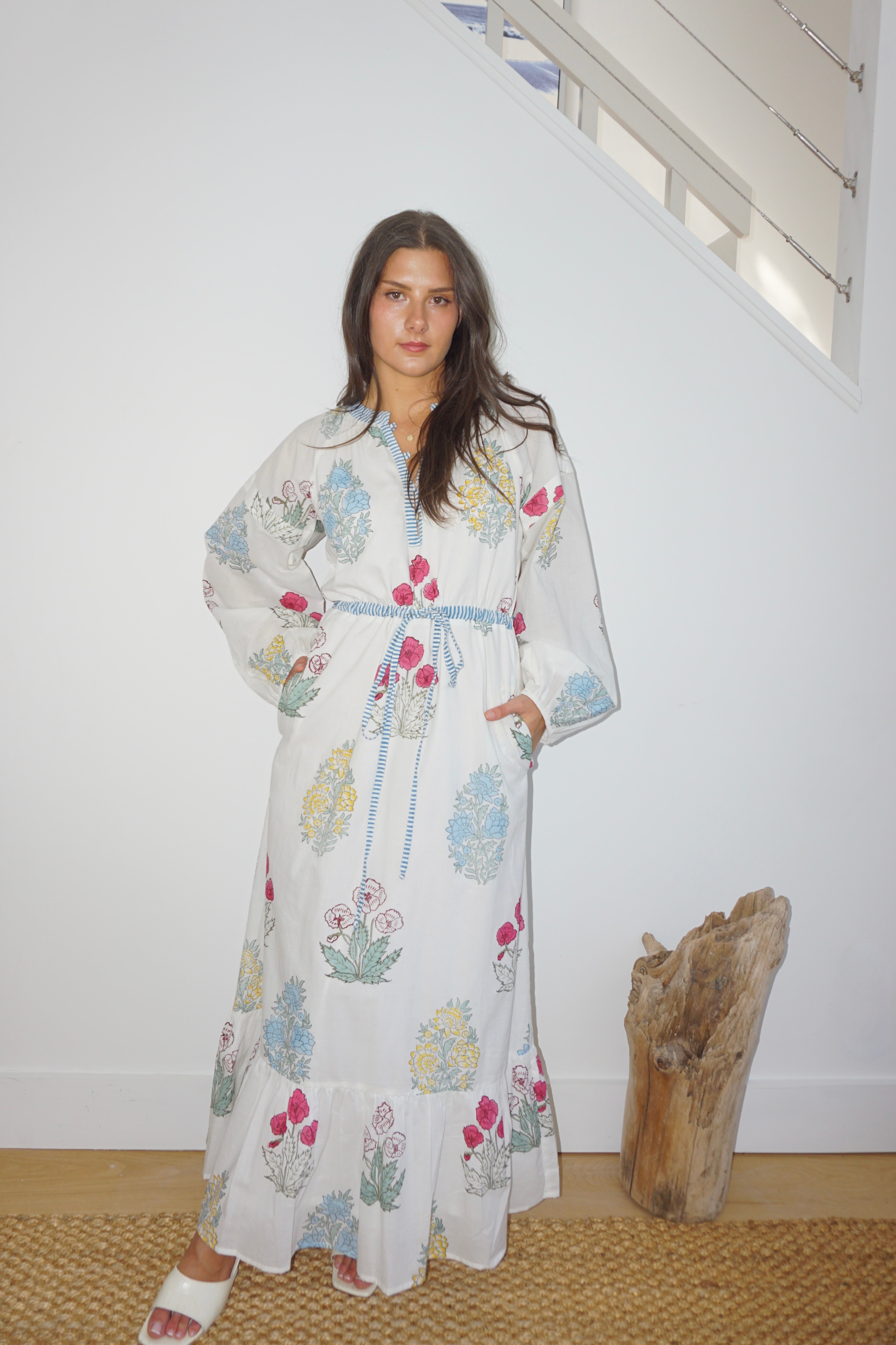 Joel Maxi Dress in Mixed Floral