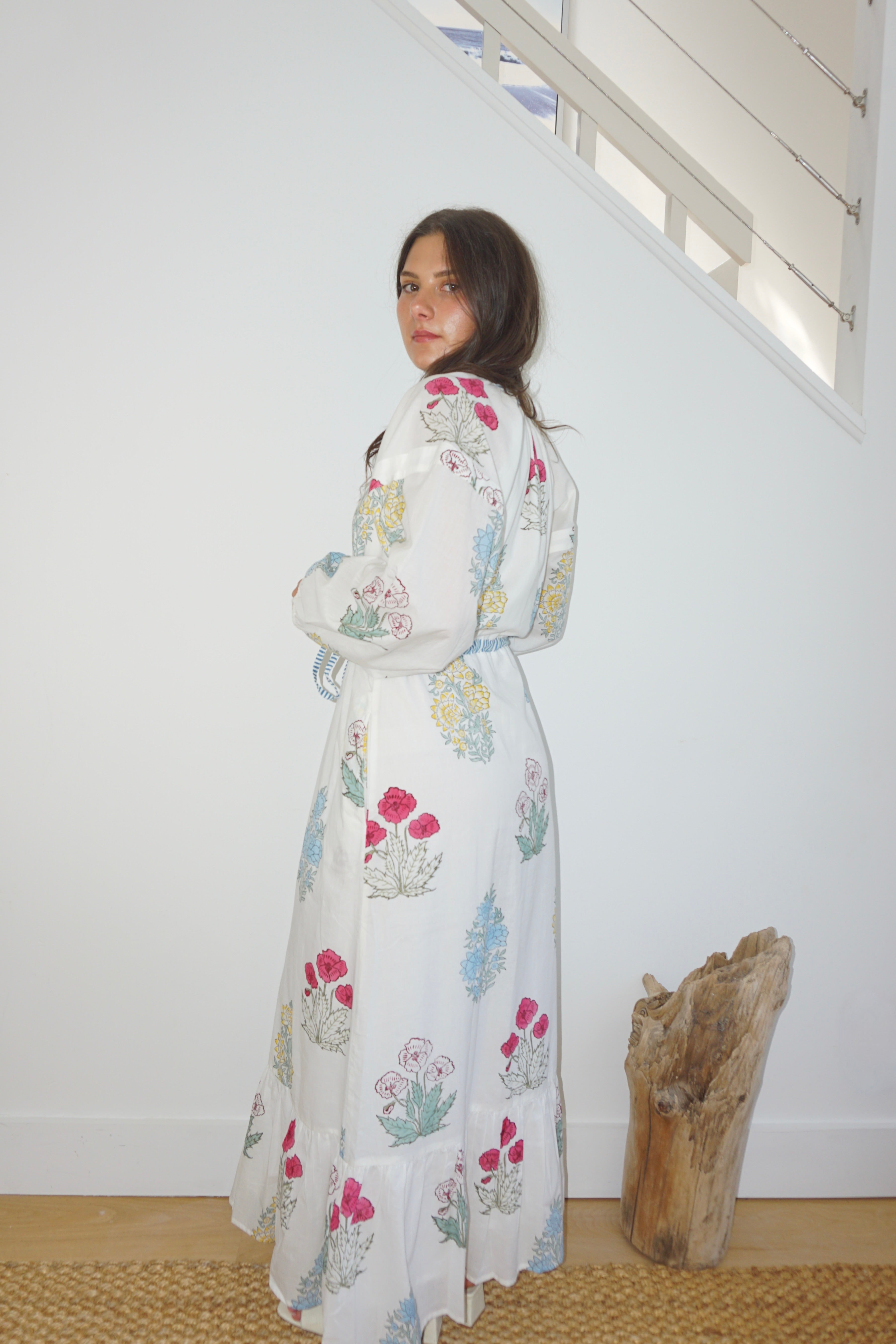 Joel Maxi Dress in Mixed Floral