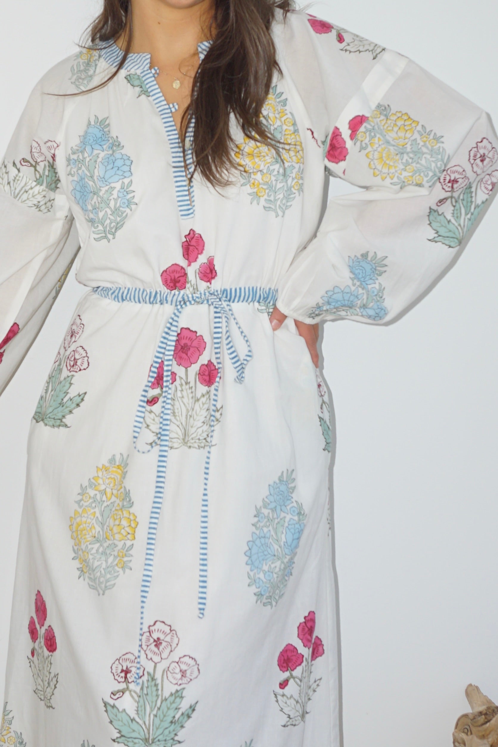 Joel Maxi Dress in Mixed Floral