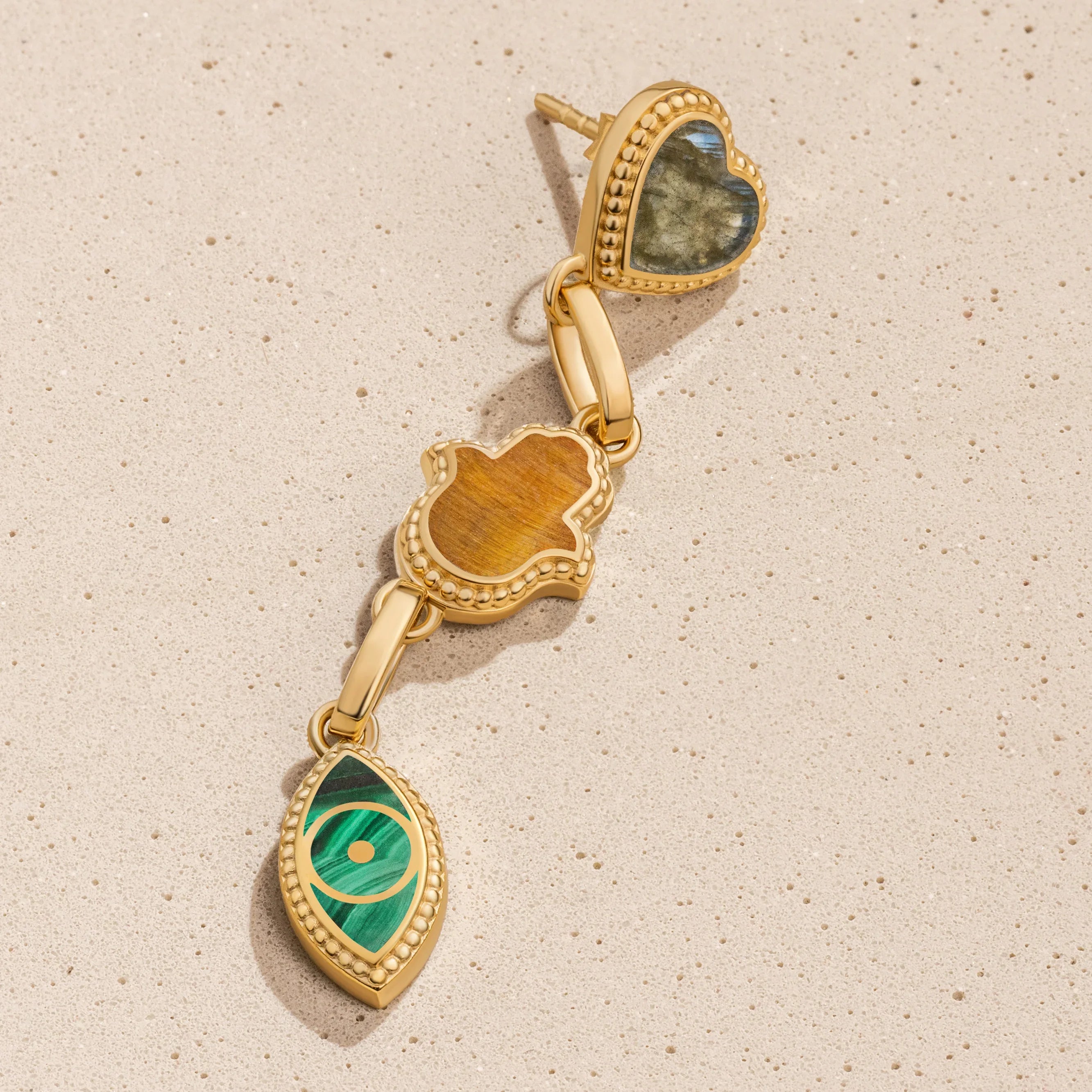 Heart’s Desire Multi-Symbol & Multi-Stone Earrings