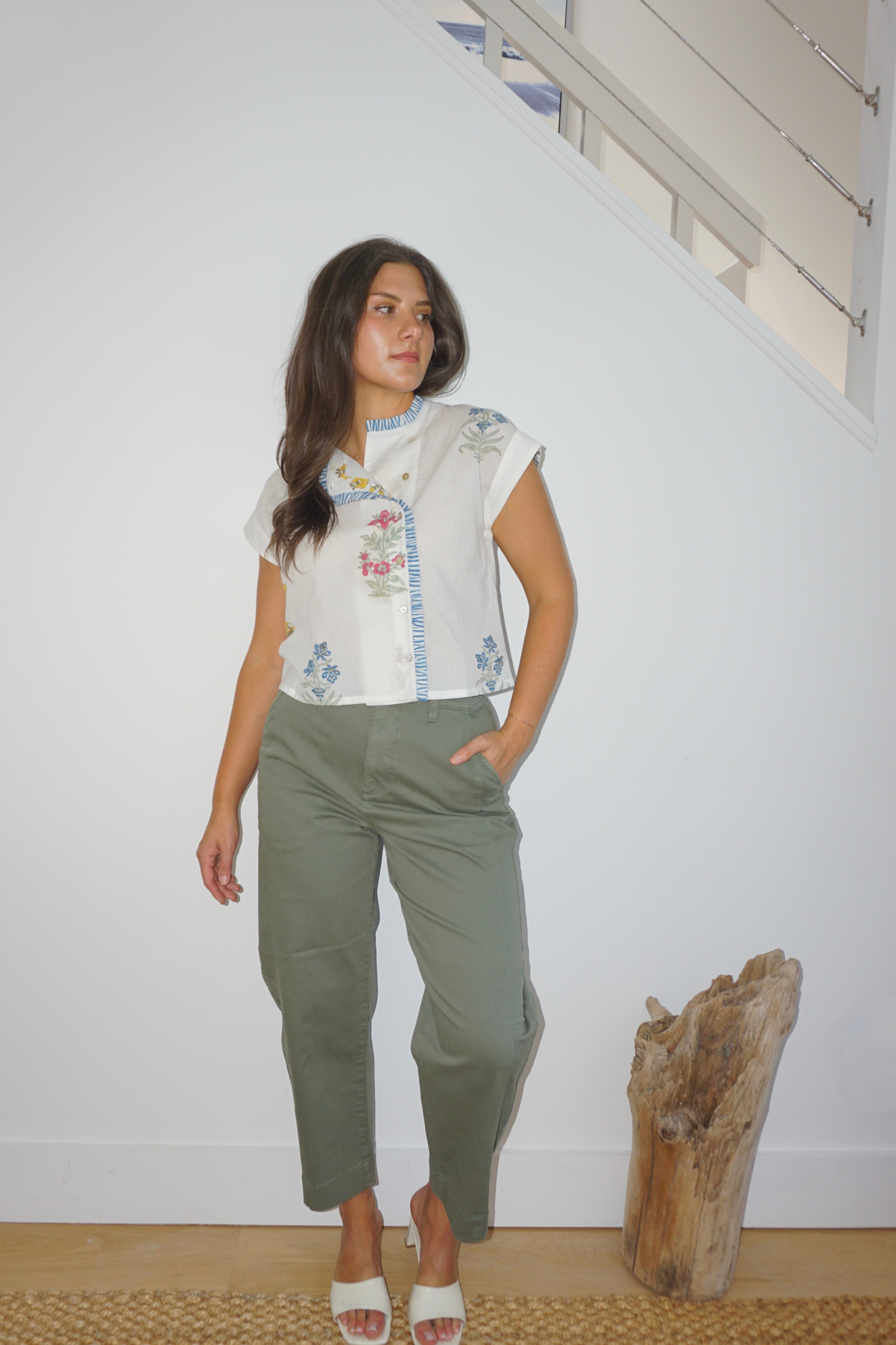 Kiara Top in Mixed Print Floral