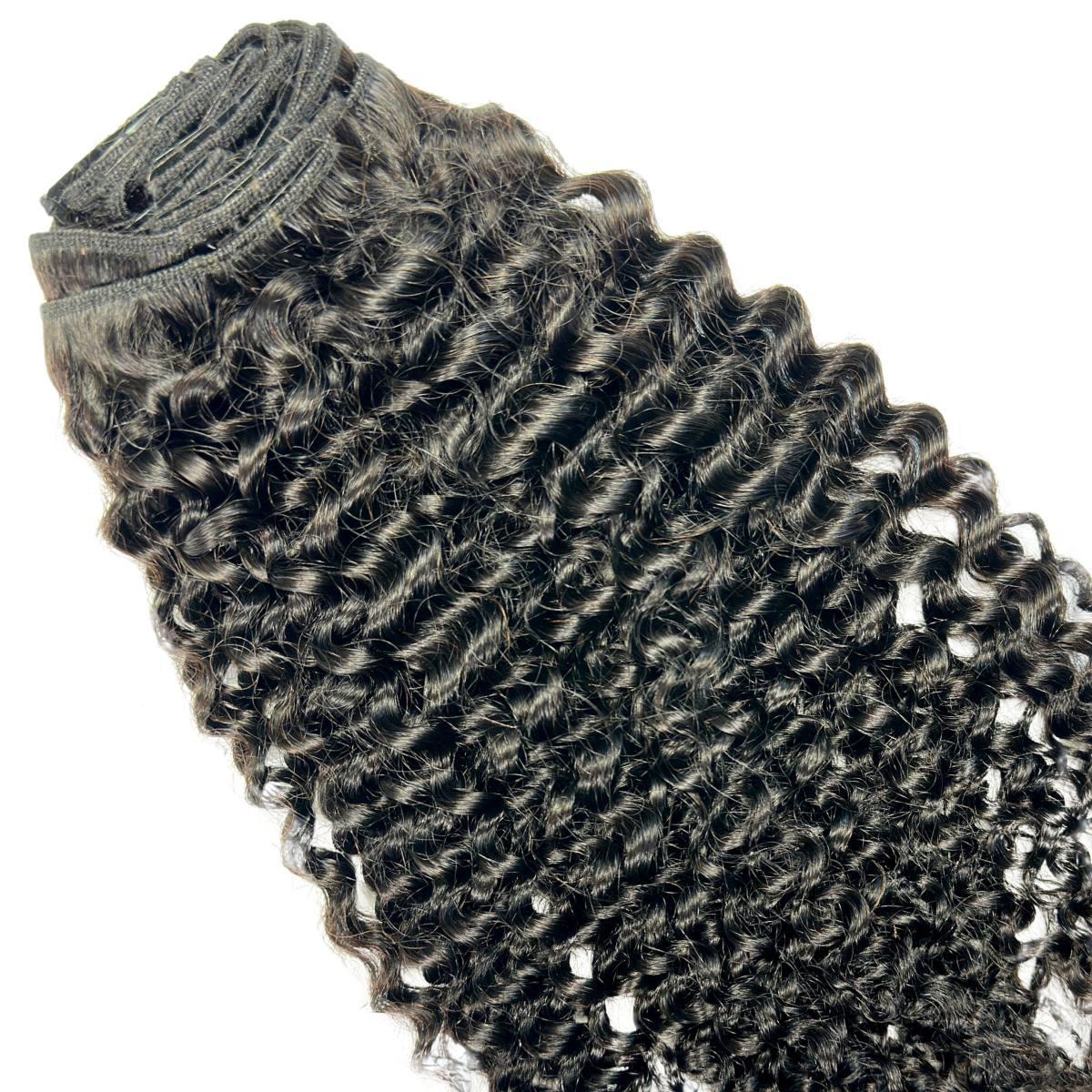 Kinky Curly Clip-In 100% Human Hair Extensions