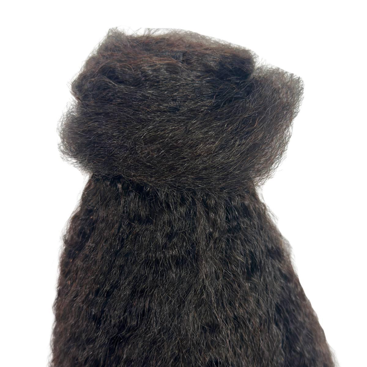 Kinky Straight 100% Human Hair Ponytail Extension