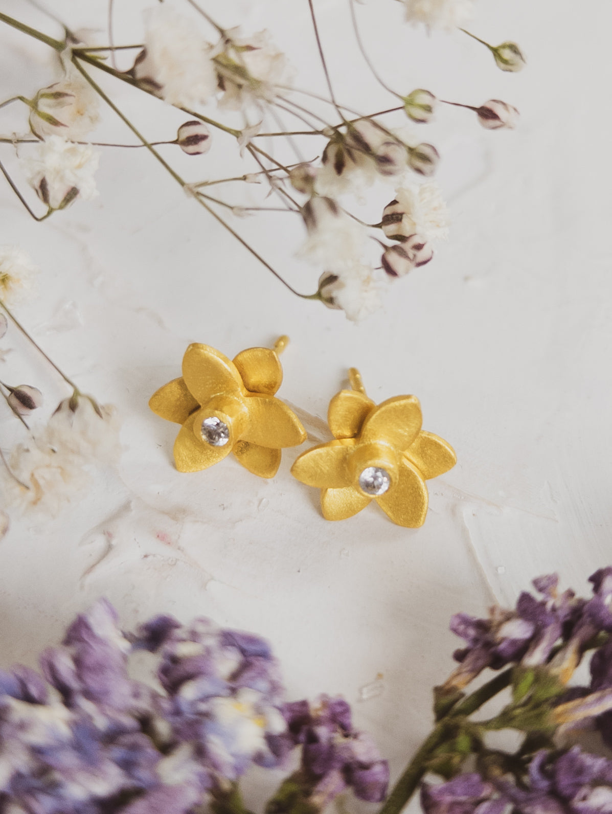 Petite Floral Stud Earrings