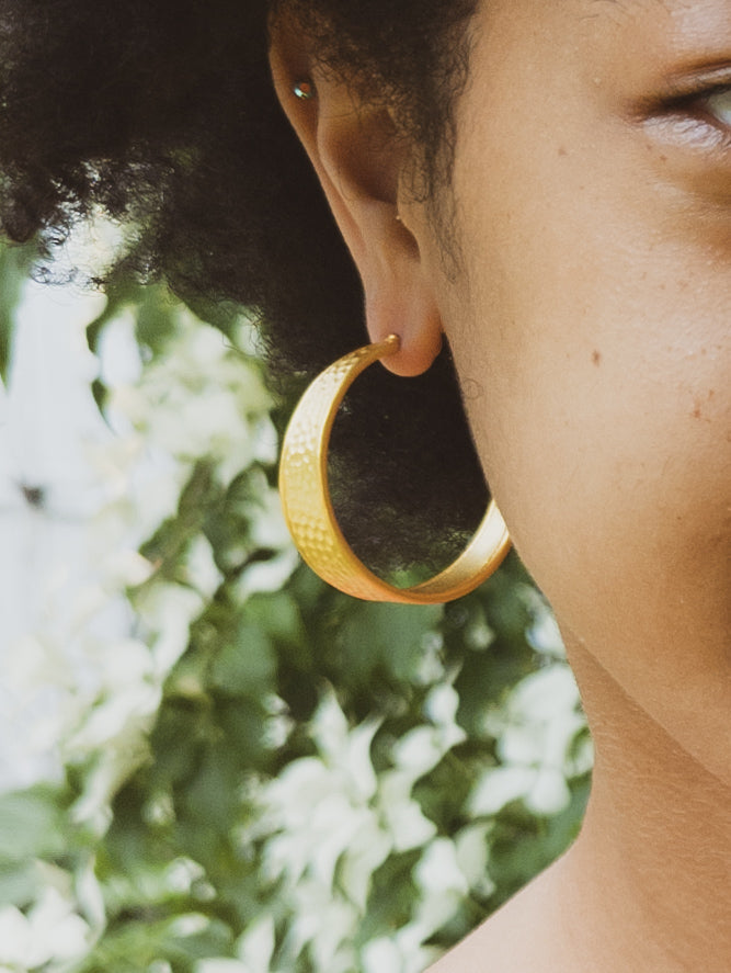 Golden Road Hoop Earrings