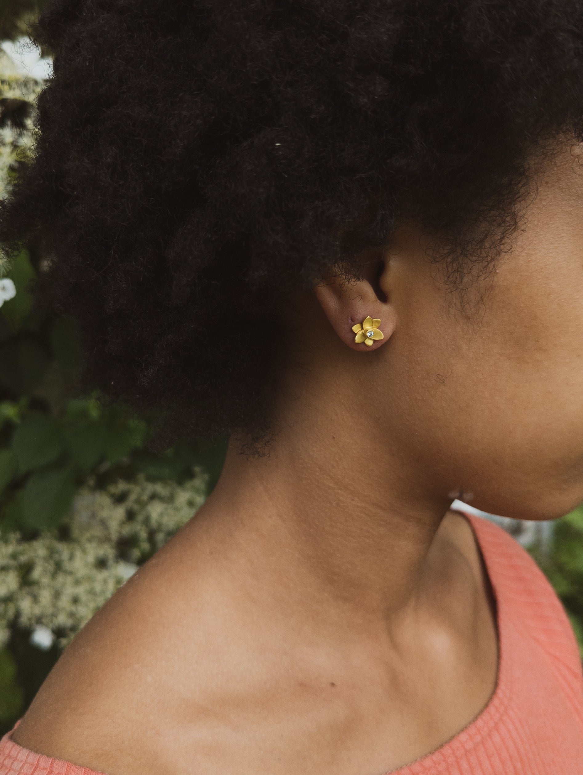 Petite Floral Stud Earrings