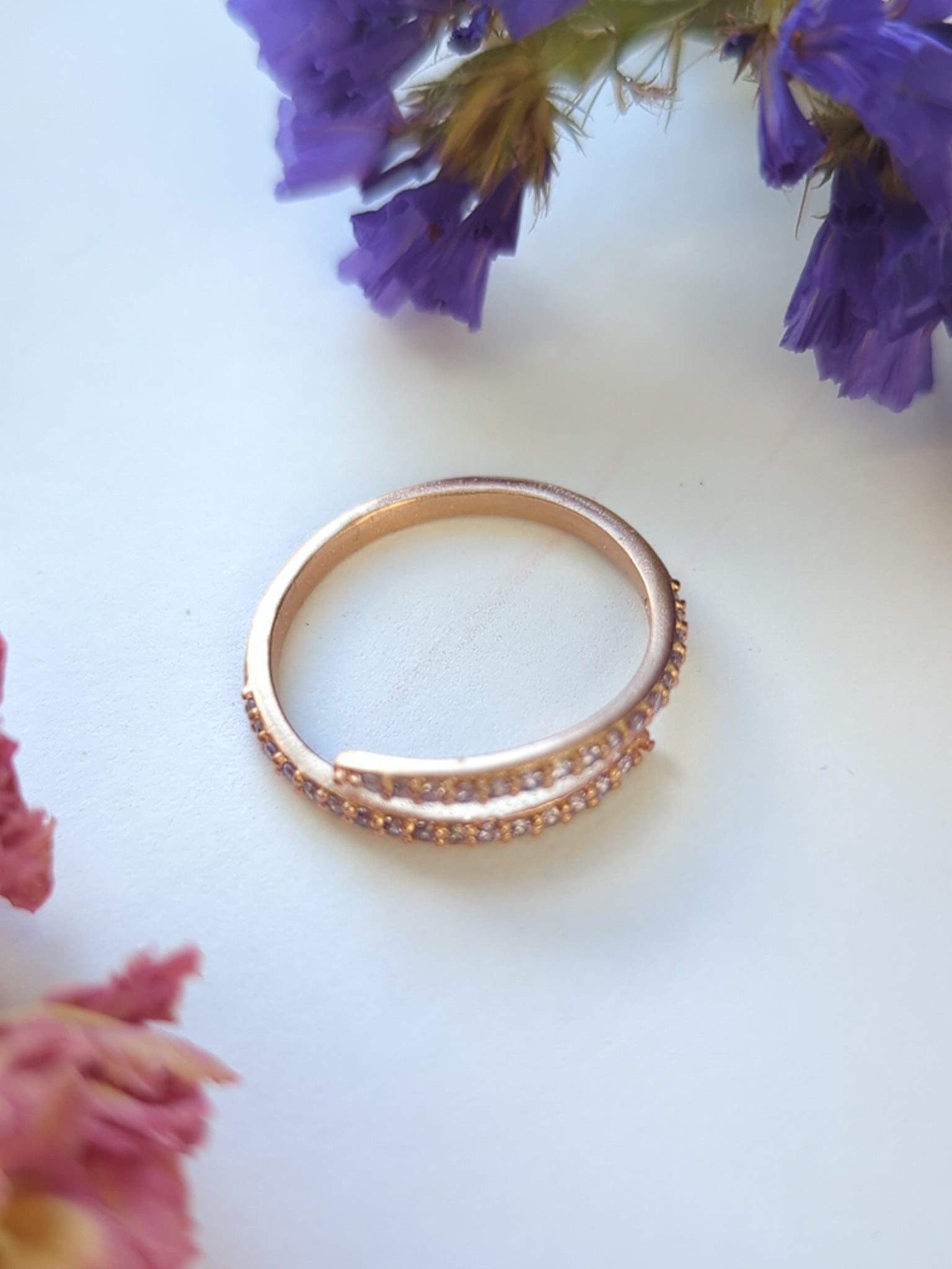 Serpentine Wrap Ring - Rose Gold