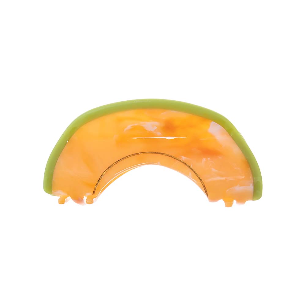Orange Cantaloupe Slice Hair Claw Clip - Adina's Jewels