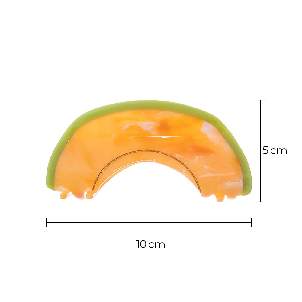 Cantaloupe Slice Hair Claw Clip - Adina's Jewels