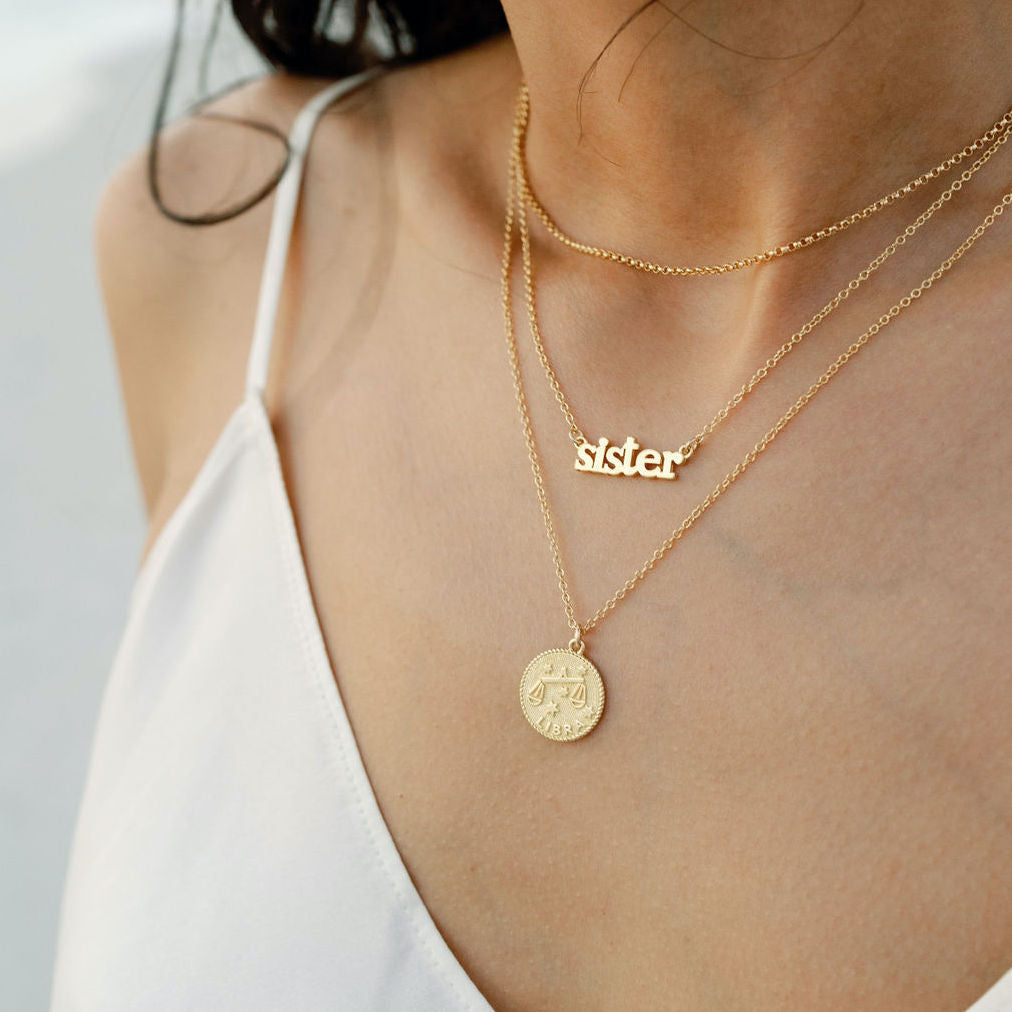 Libra Zodiac Necklace