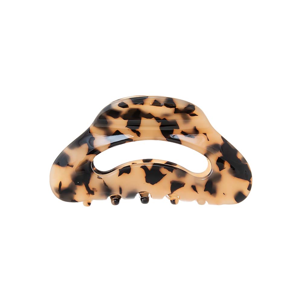Tortoise Oval Cutout Hair Claw Clip - Adina's Jewels