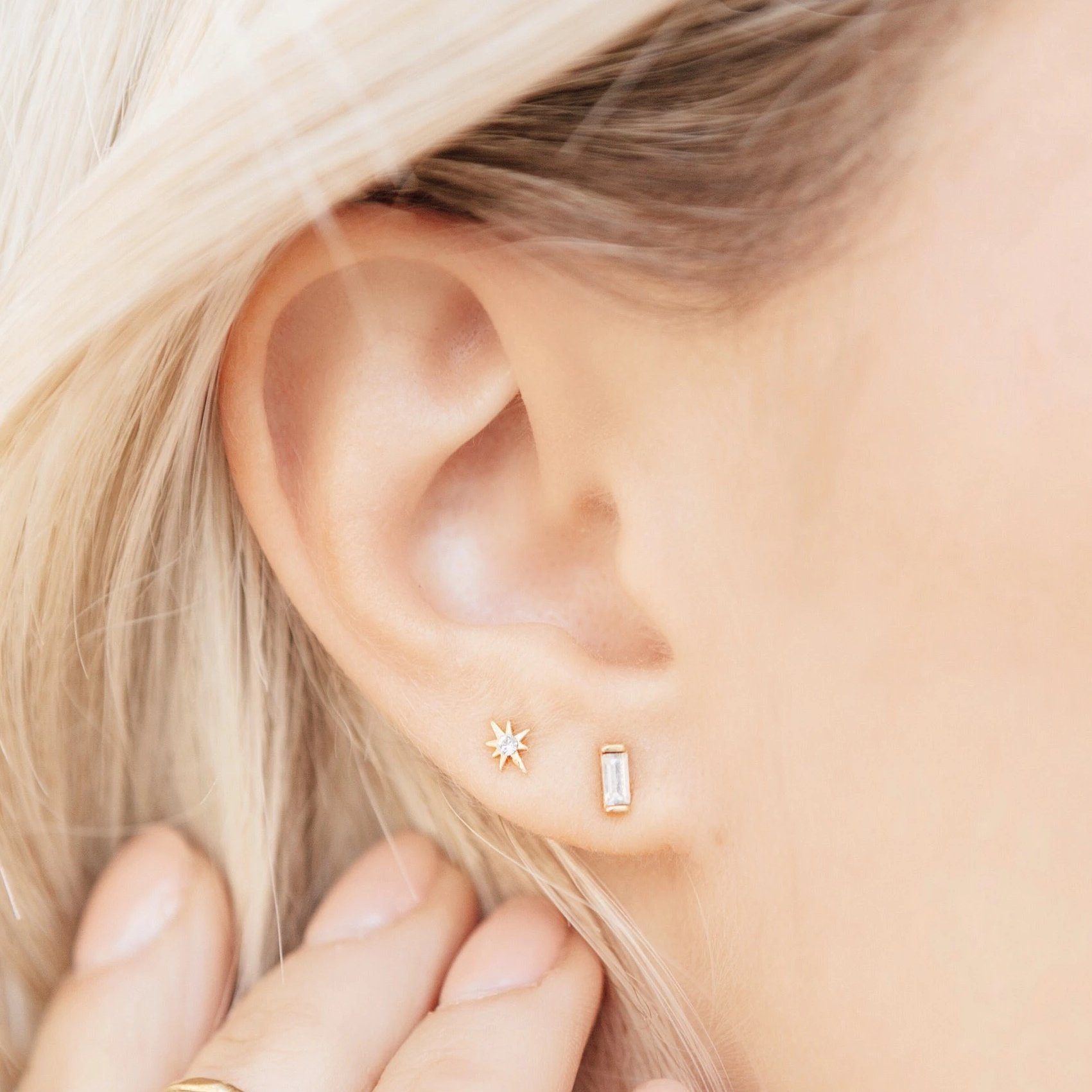 Solid Gold Little Dipper Studs