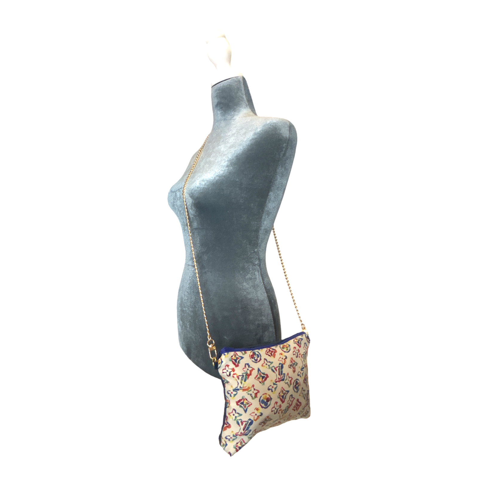 LV Monogram Vintage Silk Scarf Crossbody Bag