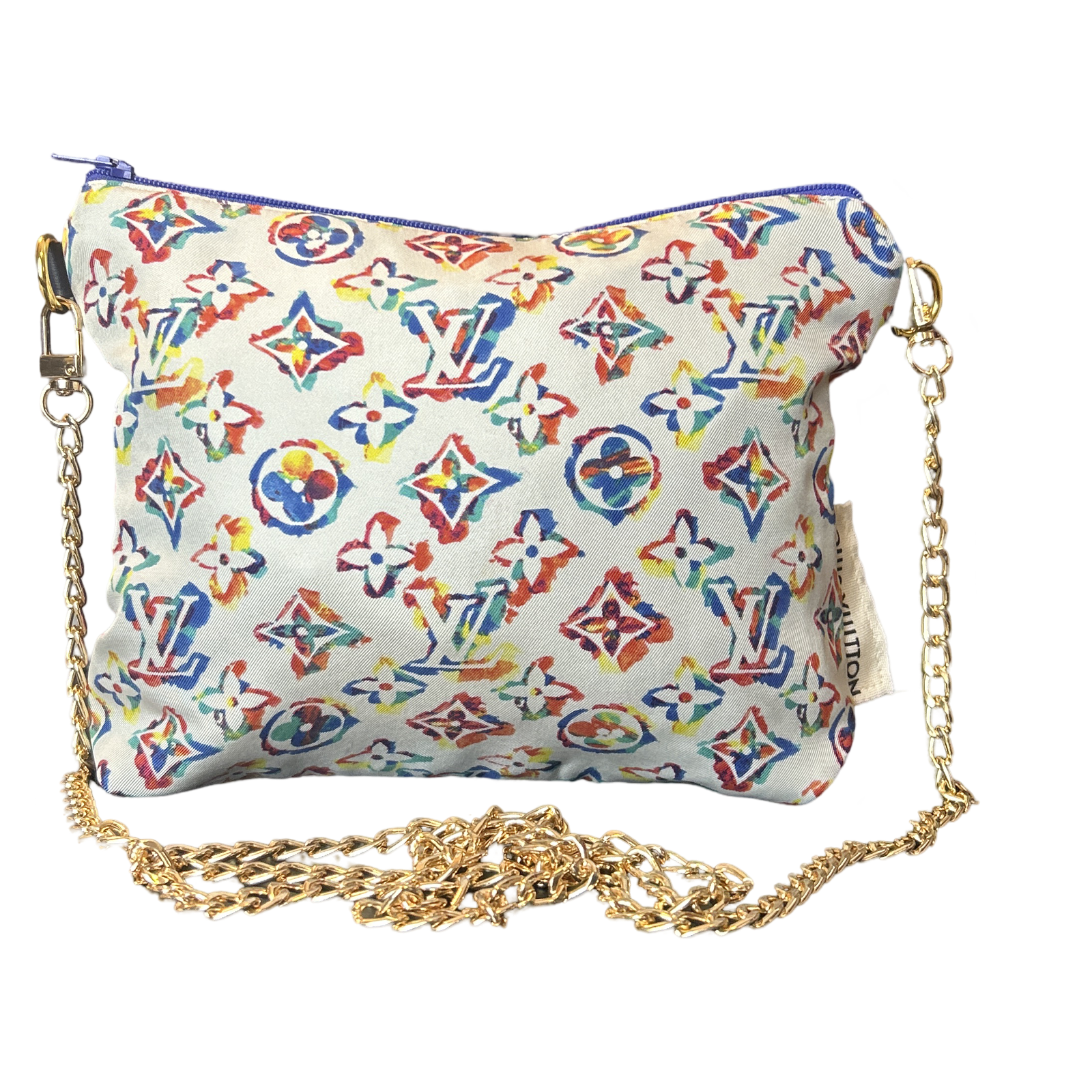 LV Monogram Vintage Silk Scarf Crossbody Bag