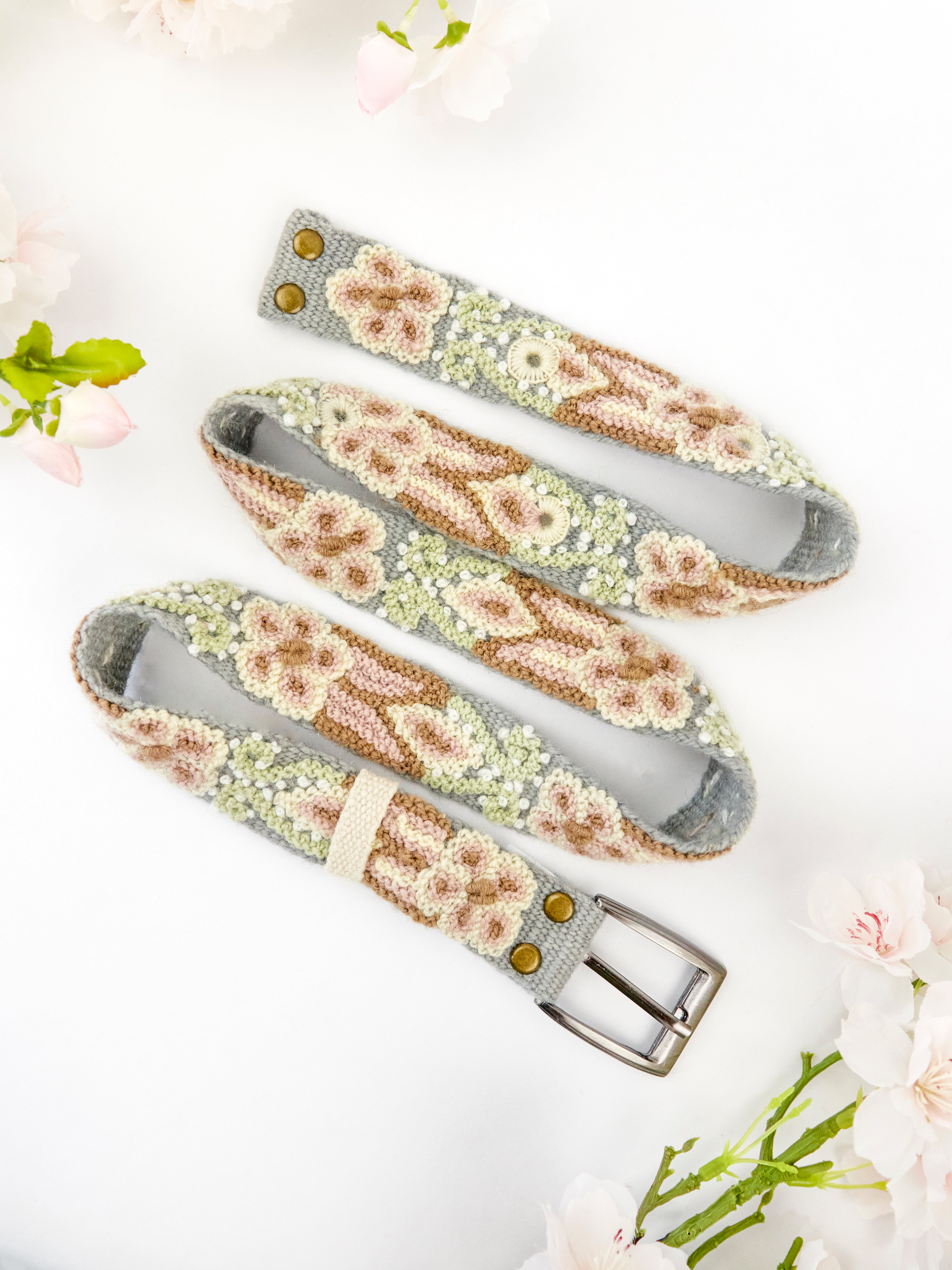 Luisa Emboidered Skinny Belt