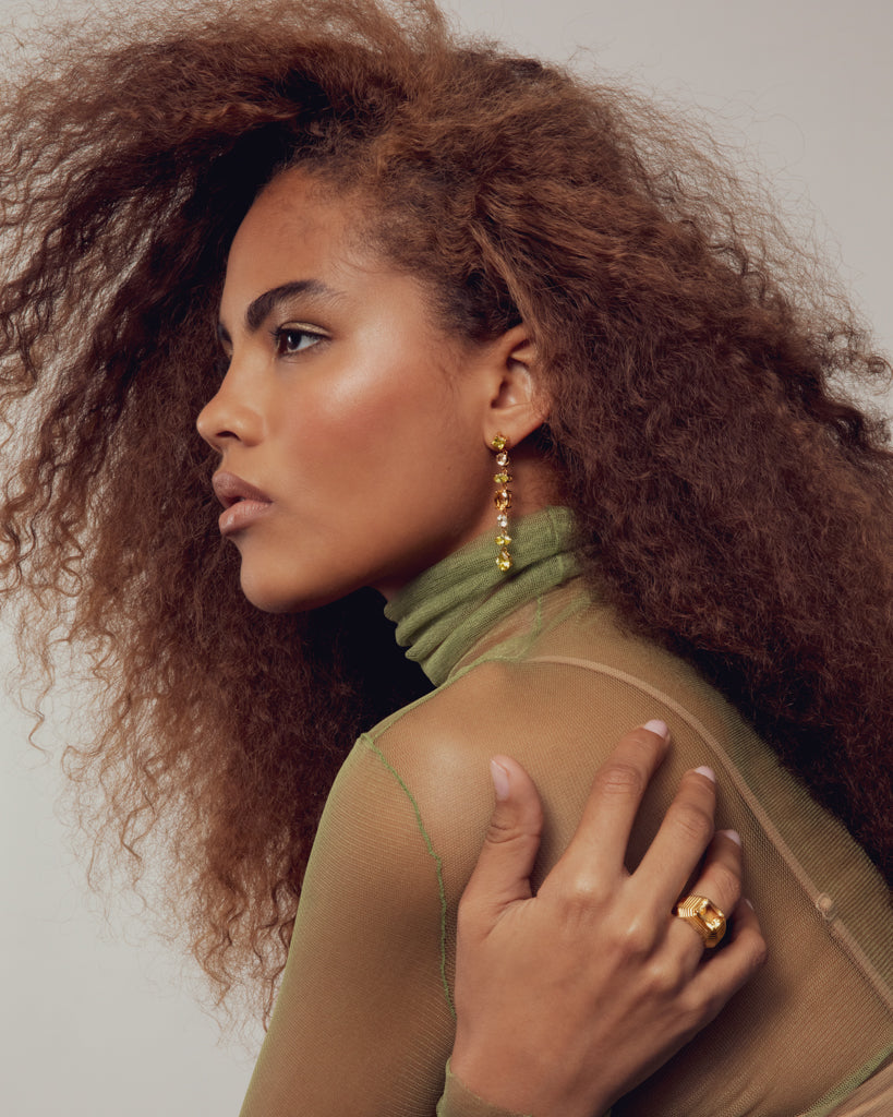 The Caroline Step-Cut Ring- Citrine