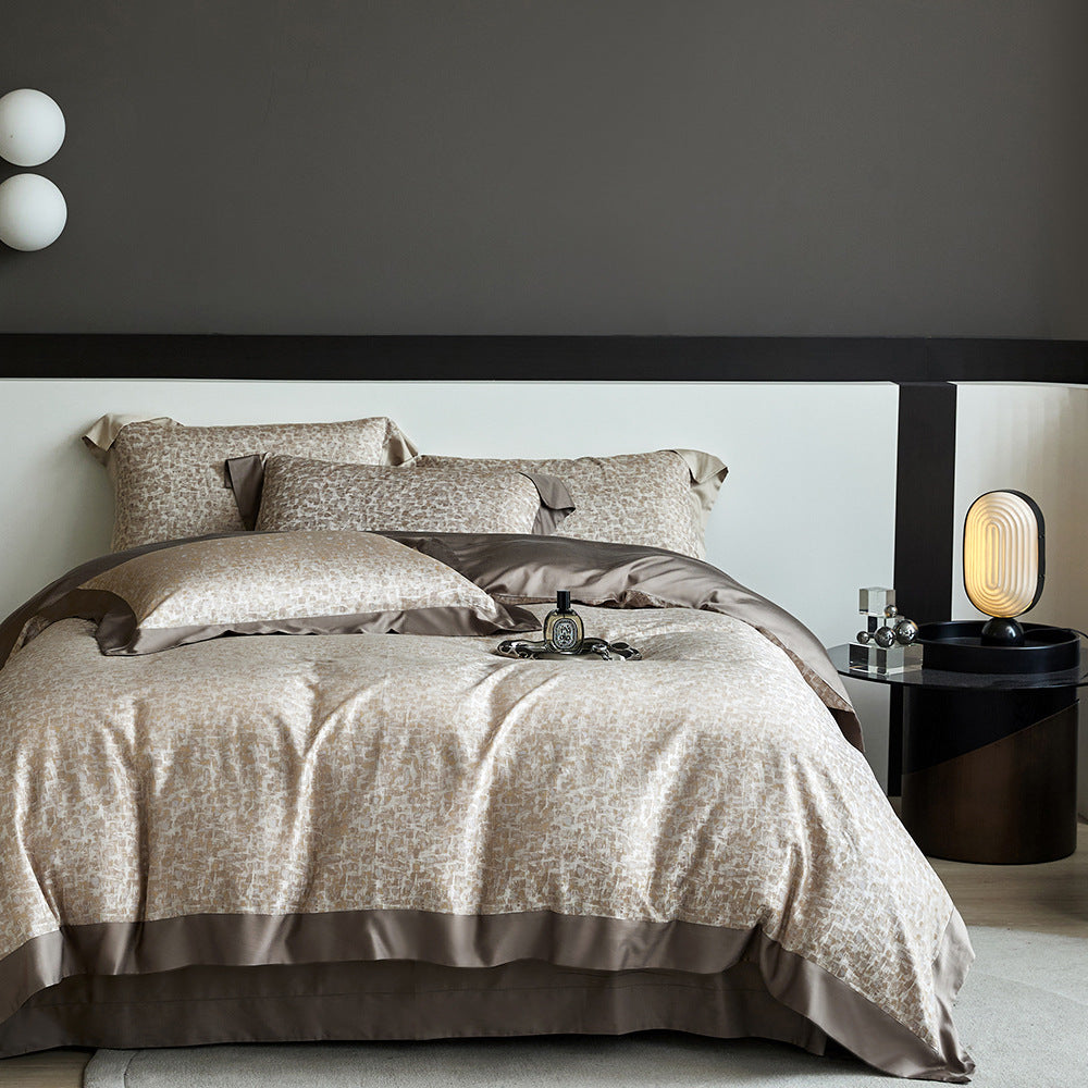 Luxury American 120S Tencel Cotton Jacquard  Bedding Set | 3CARATS