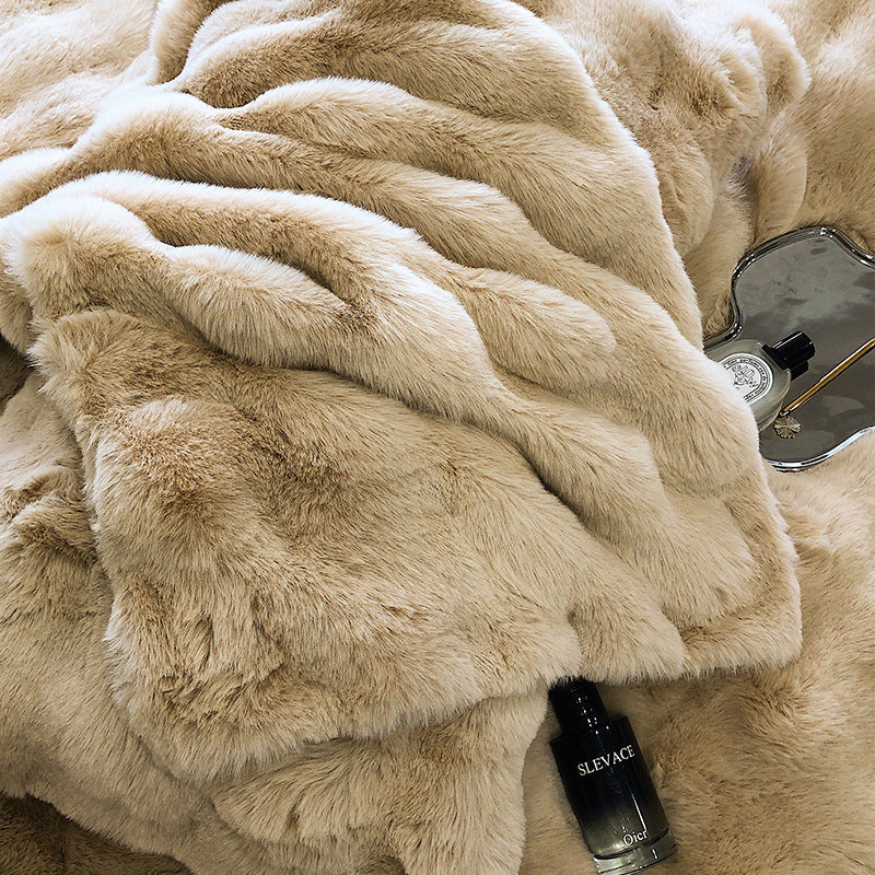 Luxury Soft Faux Rabbit Fur Duvet Cover Set | 3CARATS