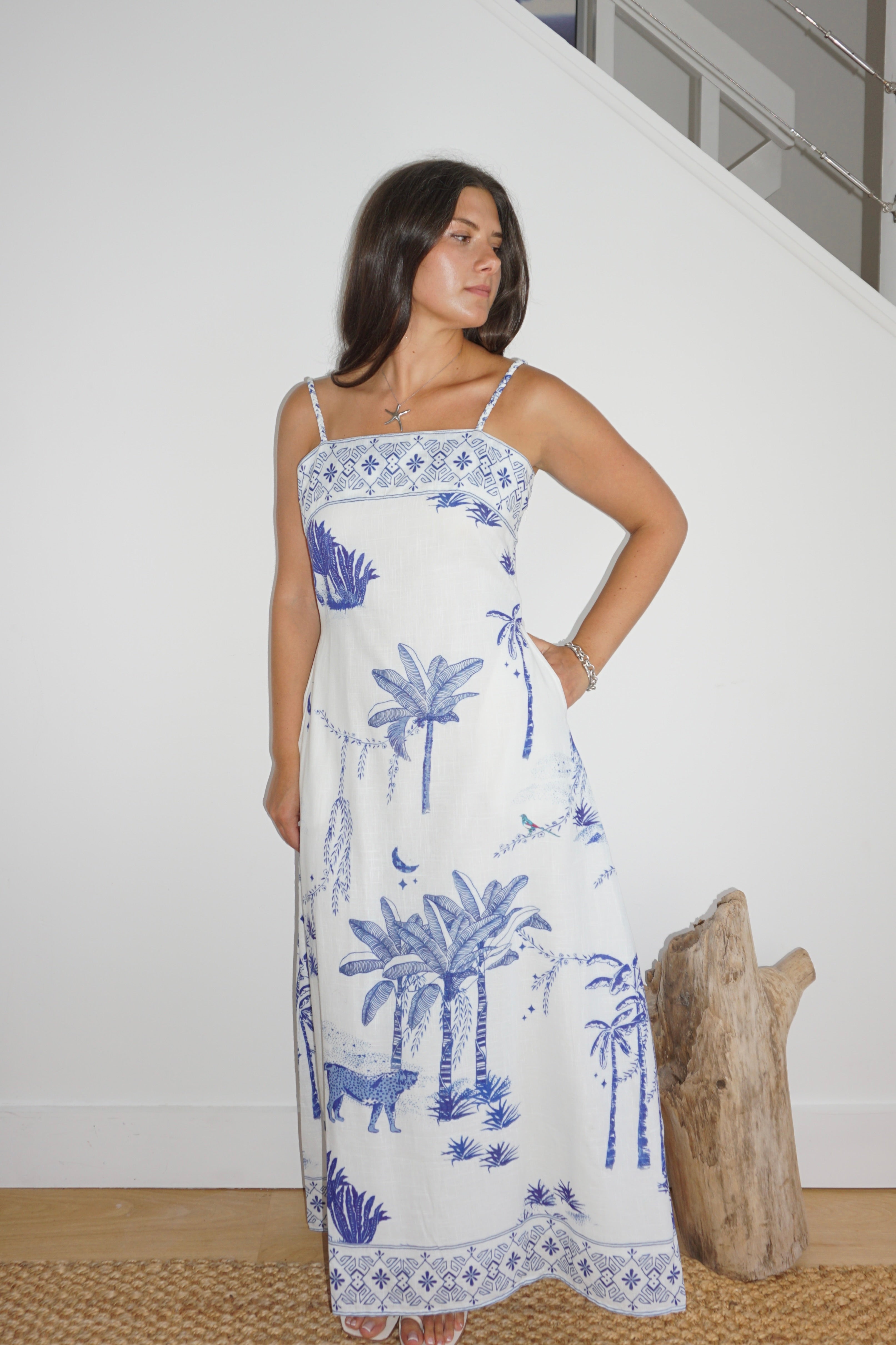 Lydia Tube Dress in Sahara Print